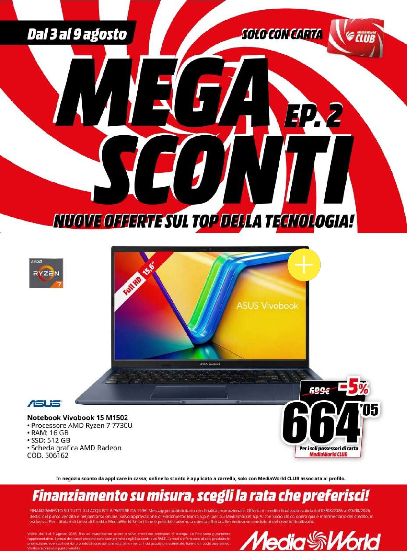 mediaworld - Volantino attuale di Mediaworld valido dal lunedì 03/08/2026 al domenica 09/08/2026 - page: 17