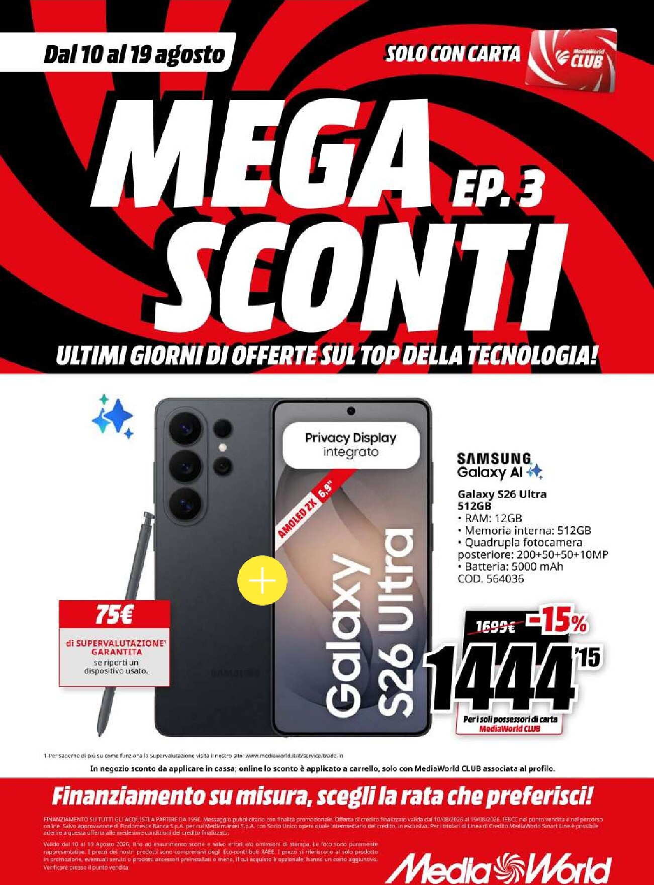 mediaworld - Volantino attuale di Mediaworld valido dal lunedì 10/08/2026 al mercoledì 19/08/2026 - page: 2