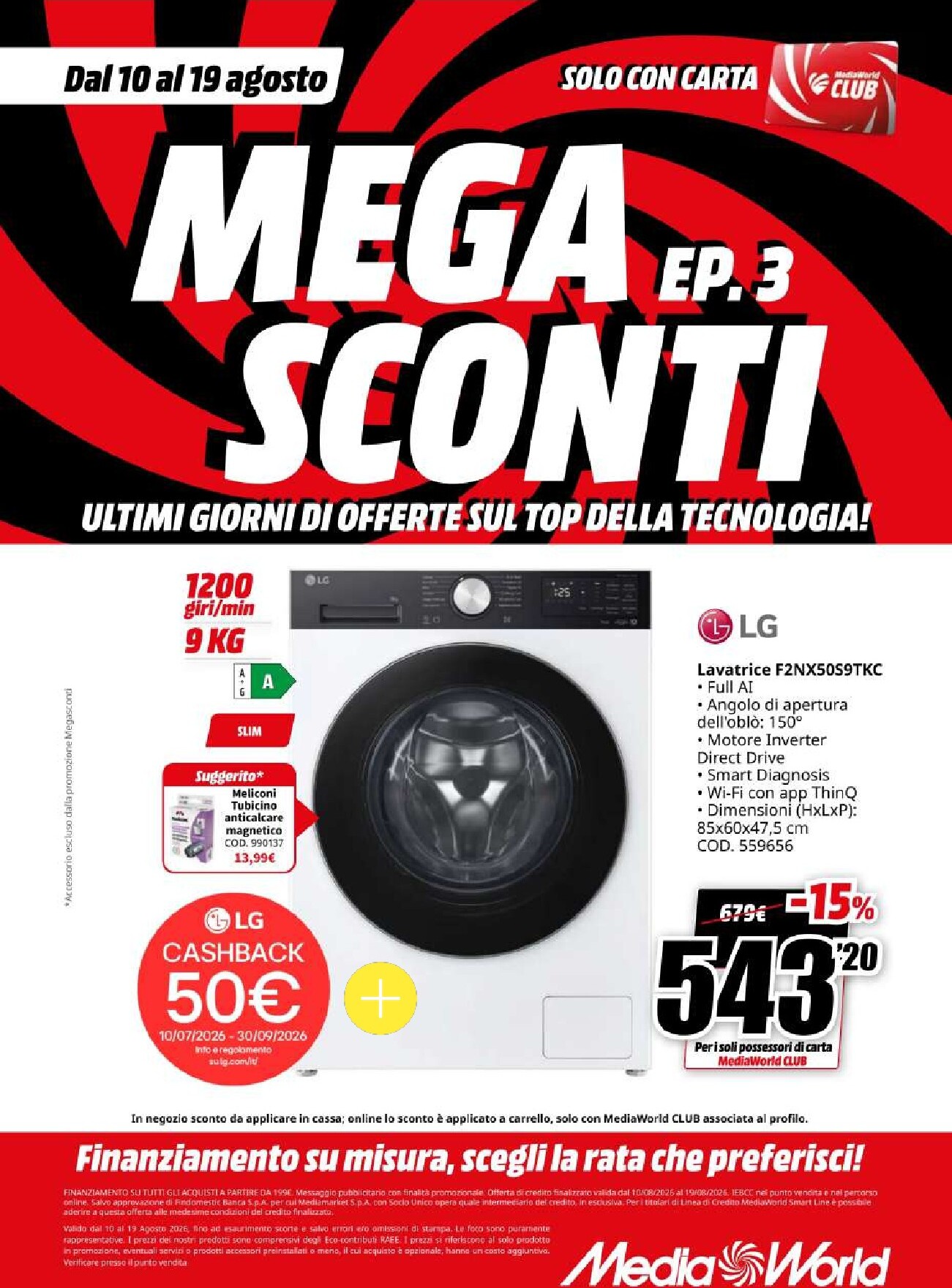 mediaworld - Volantino attuale di Mediaworld valido dal lunedì 10/08/2026 al mercoledì 19/08/2026 - page: 47