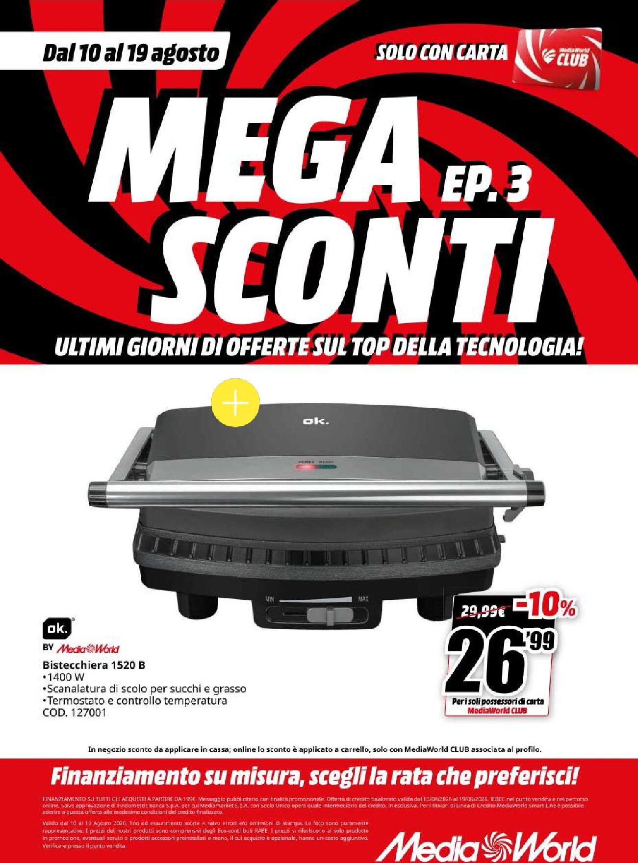 mediaworld - Volantino attuale di Mediaworld valido dal lunedì 10/08/2026 al mercoledì 19/08/2026 - page: 54