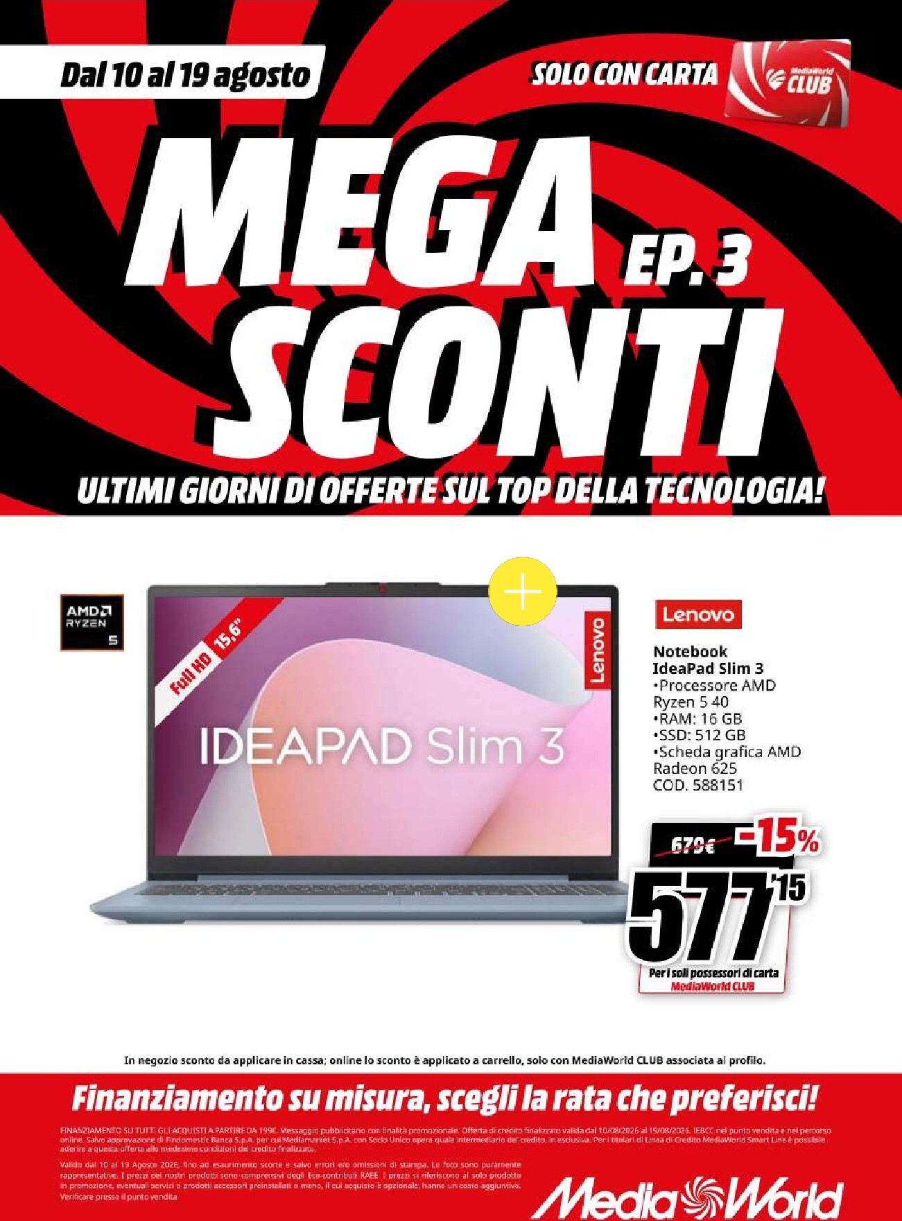 mediaworld - Volantino attuale di Mediaworld valido dal lunedì 10/08/2026 al mercoledì 19/08/2026 - page: 14