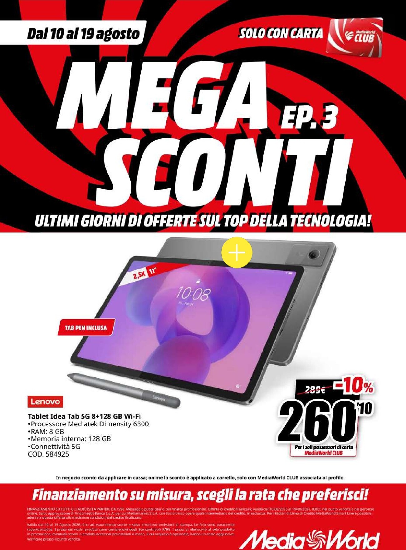 mediaworld - Volantino attuale di Mediaworld valido dal lunedì 10/08/2026 al mercoledì 19/08/2026 - page: 18
