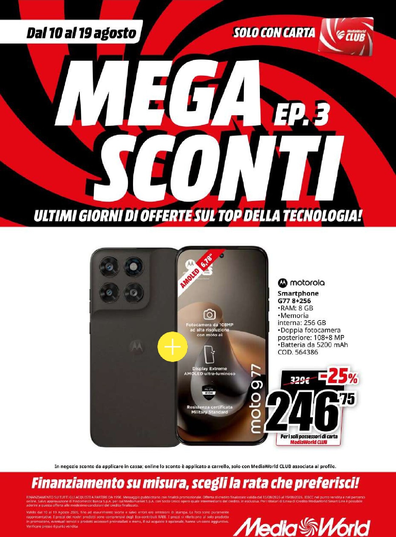 mediaworld - Volantino attuale di Mediaworld valido dal lunedì 10/08/2026 al mercoledì 19/08/2026 - page: 6