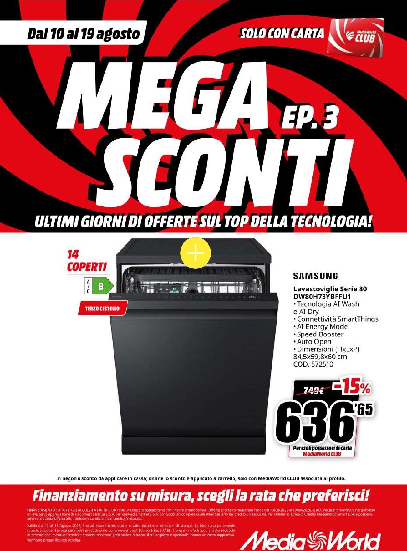 mediaworld - Volantino attuale di Mediaworld valido dal lunedì 10/08/2026 al mercoledì 19/08/2026 - page: 41