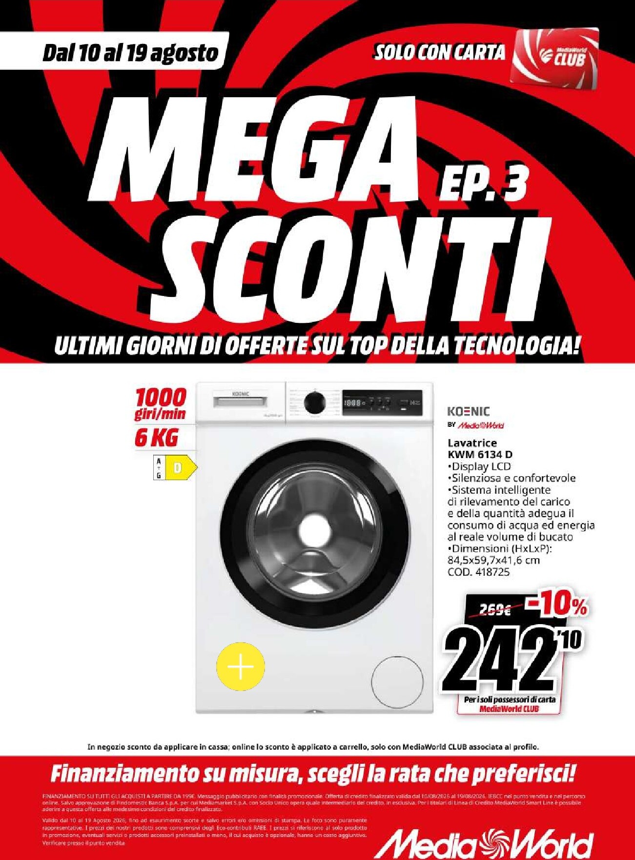 mediaworld - Volantino attuale di Mediaworld valido dal lunedì 10/08/2026 al mercoledì 19/08/2026 - page: 49