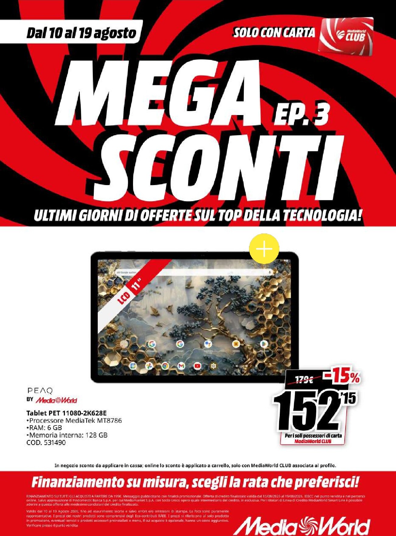 mediaworld - Volantino attuale di Mediaworld valido dal lunedì 10/08/2026 al mercoledì 19/08/2026 - page: 19
