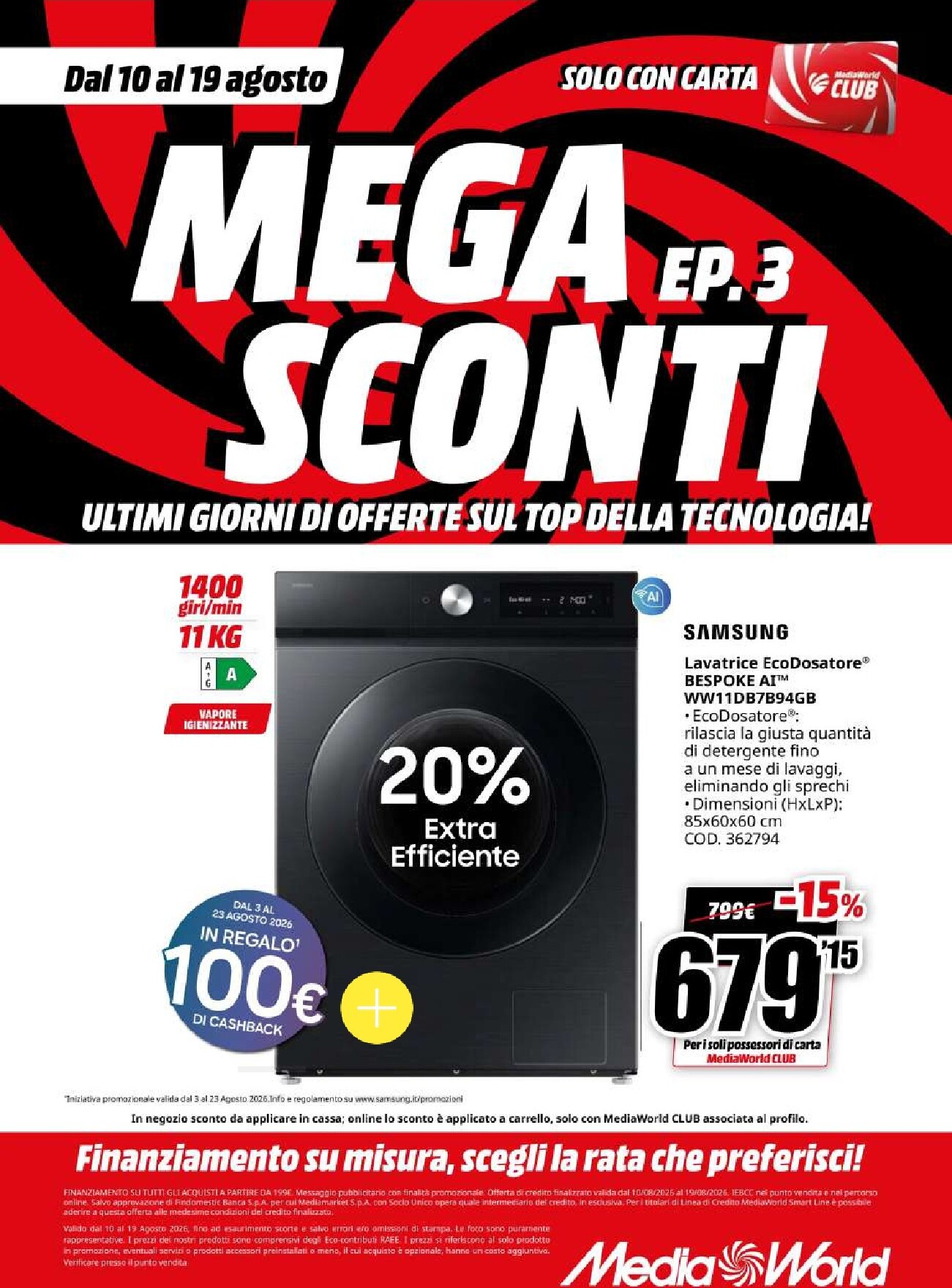 mediaworld - Volantino attuale di Mediaworld valido dal lunedì 10/08/2026 al mercoledì 19/08/2026 - page: 45