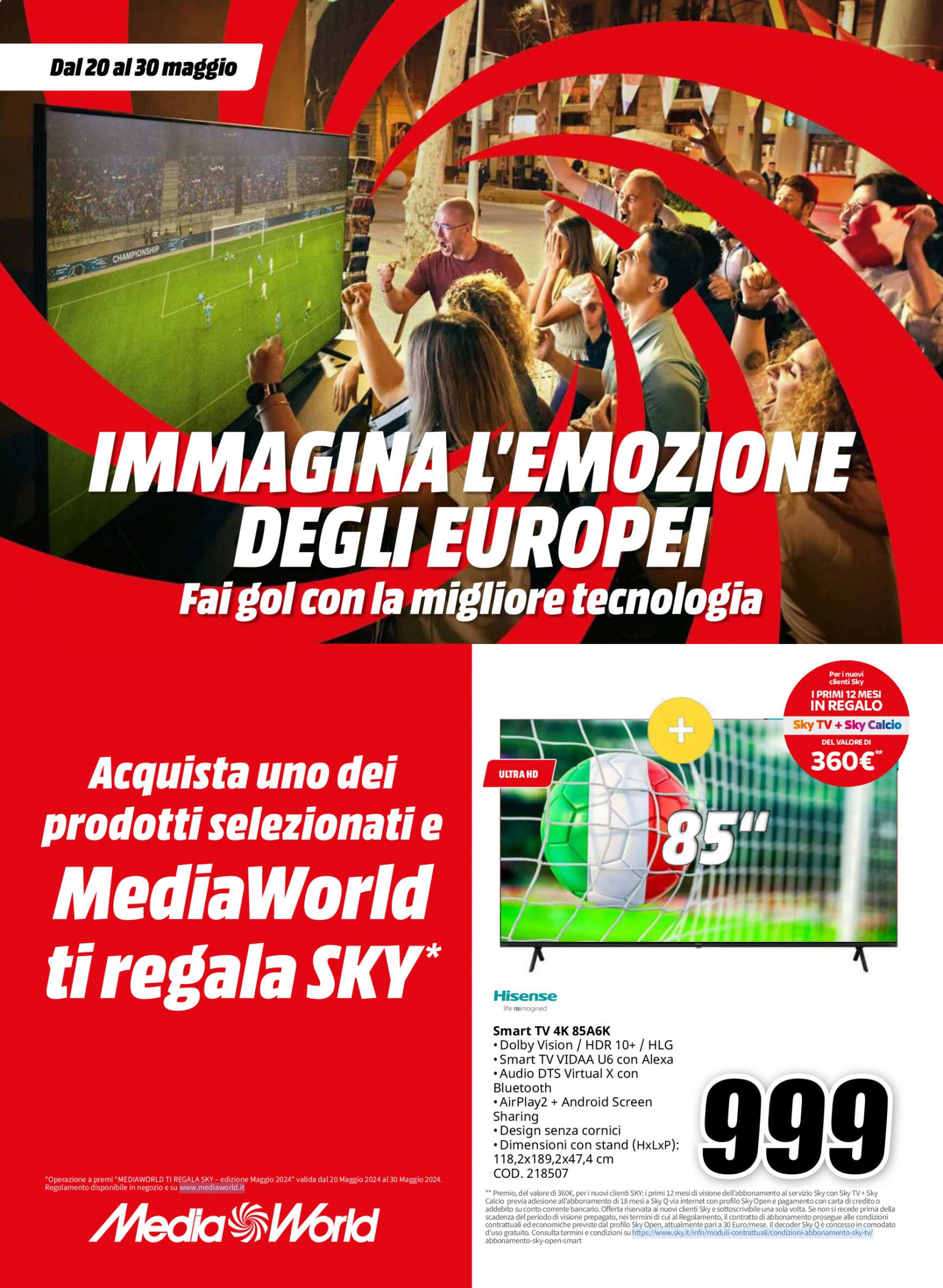 mediaworld - Nuovo volantino Mediaworld 20.05. - 30.05.