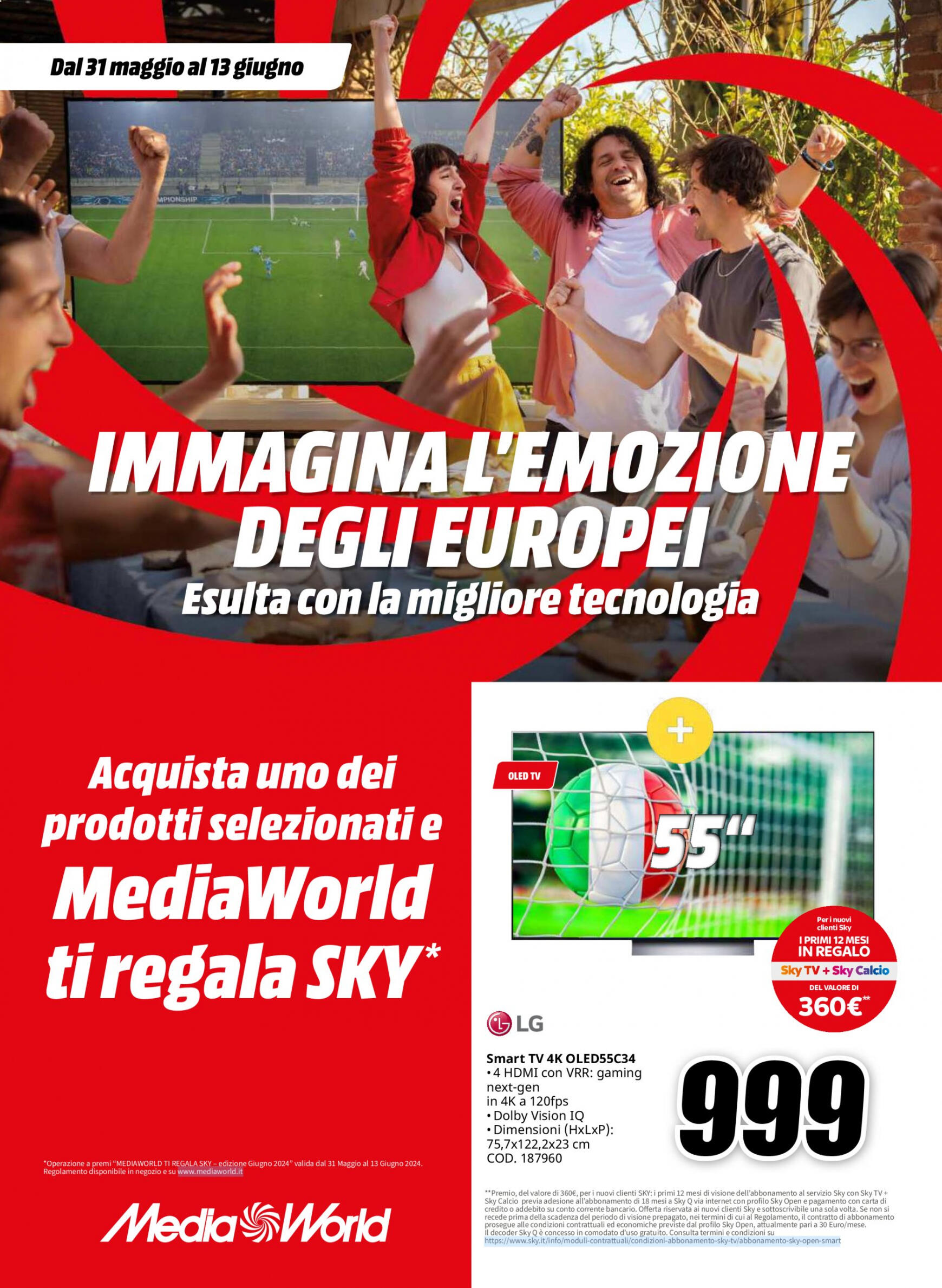 mediaworld - Nuovo volantino Mediaworld 31.05. - 13.06.