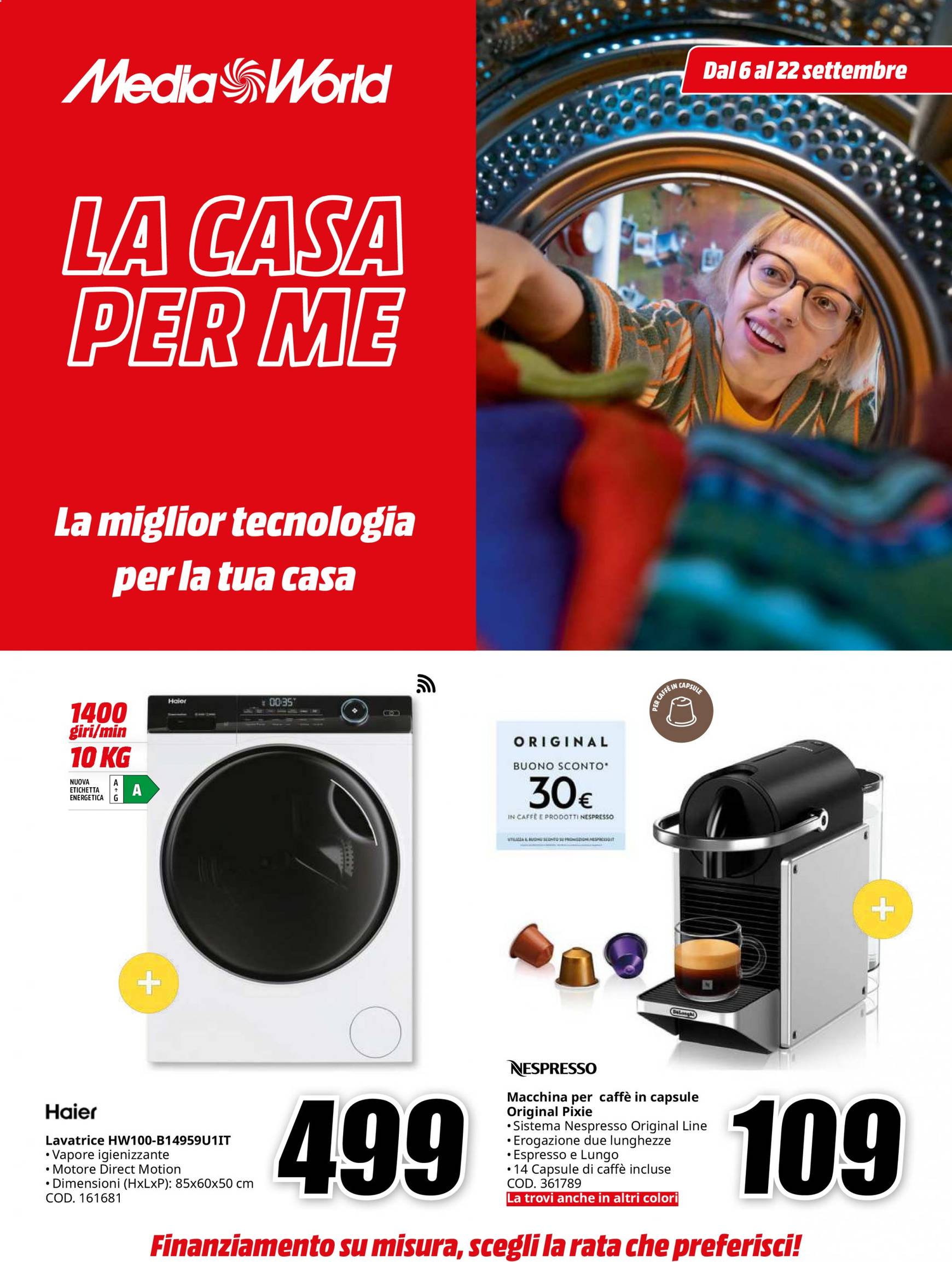 mediaworld - Nuovo volantino Mediaworld 06.09. - 22.09. - page: 1