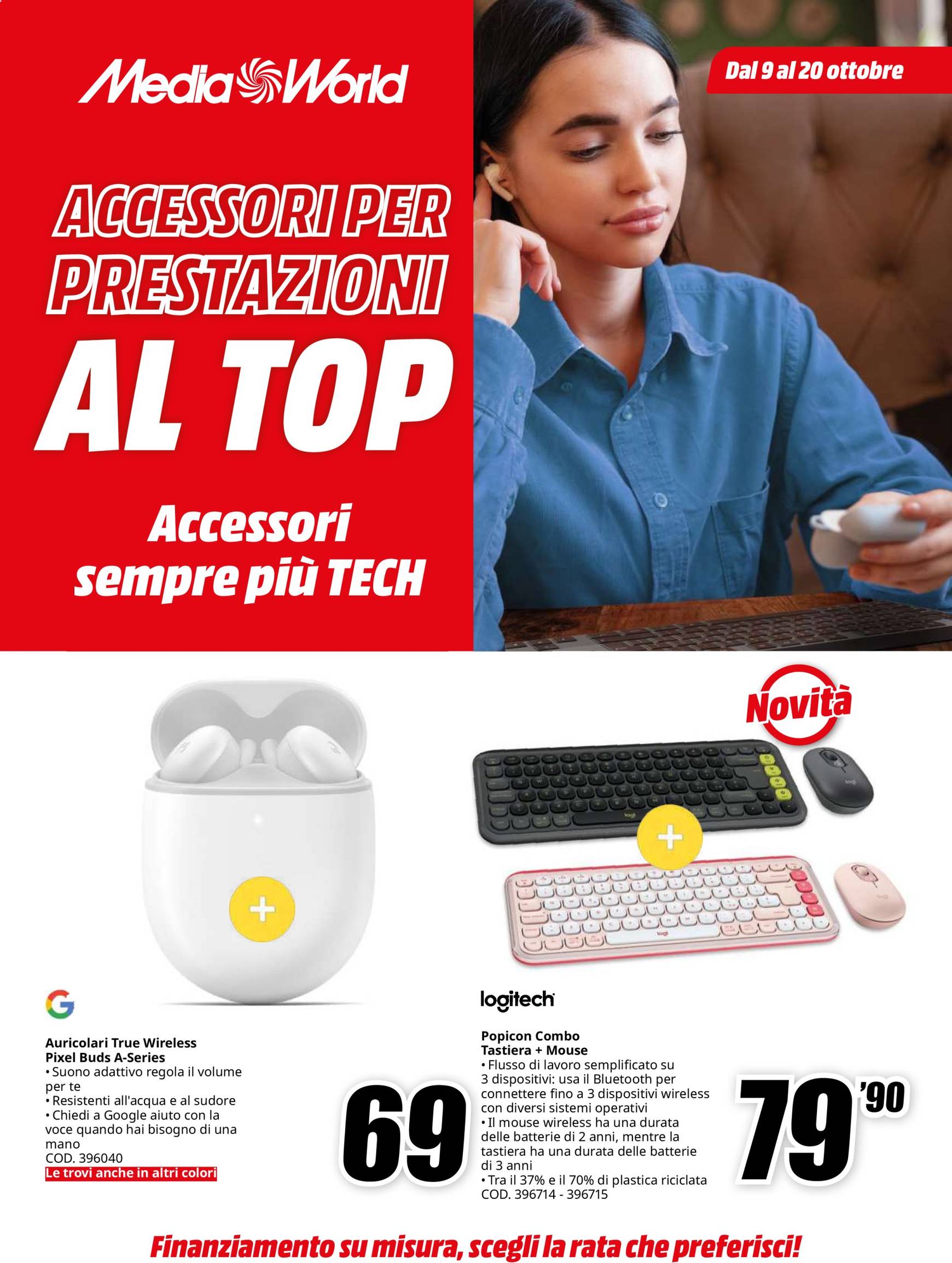 mediaworld - Volantino Mediaworld - Accessori Per Prestazioni Al Top valido dal 09.10. al 20.10.