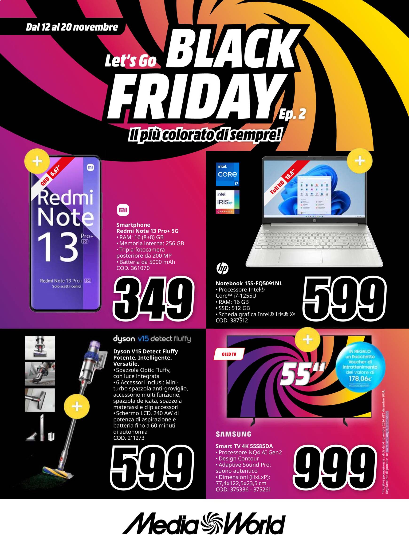 mediaworld - Volantino Mediaworld - Black Friday valido dal 12.11. al 20.11.