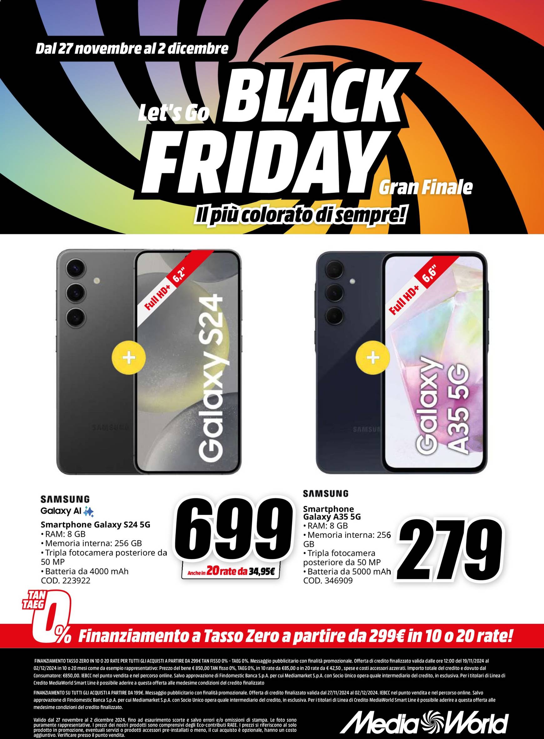 mediaworld - Volantino Mediaworld - Black Friday valido dal 27/11 al 02/12