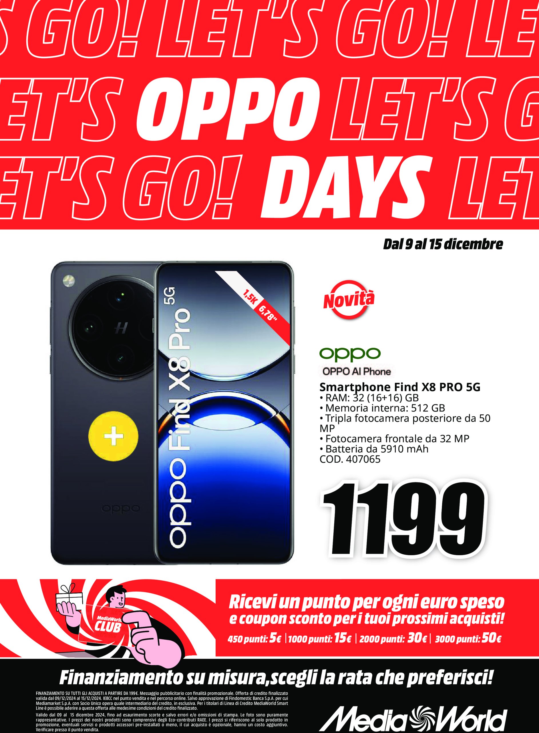 mediaworld - Volantino Mediaworld - Oppo Days valido dal 09/12 al 15/12 - page: 6