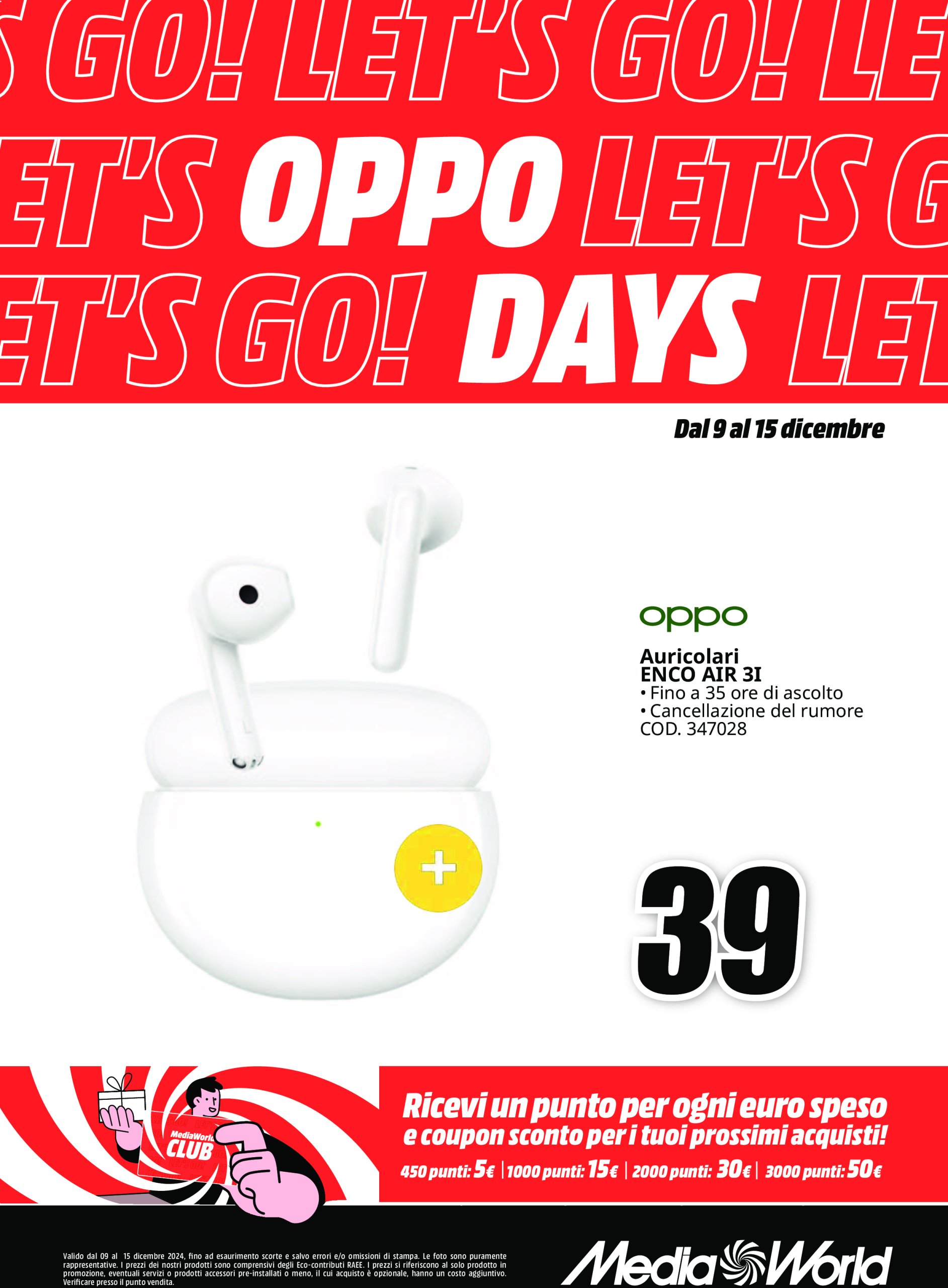 mediaworld - Volantino Mediaworld - Oppo Days valido dal 09/12 al 15/12 - page: 3