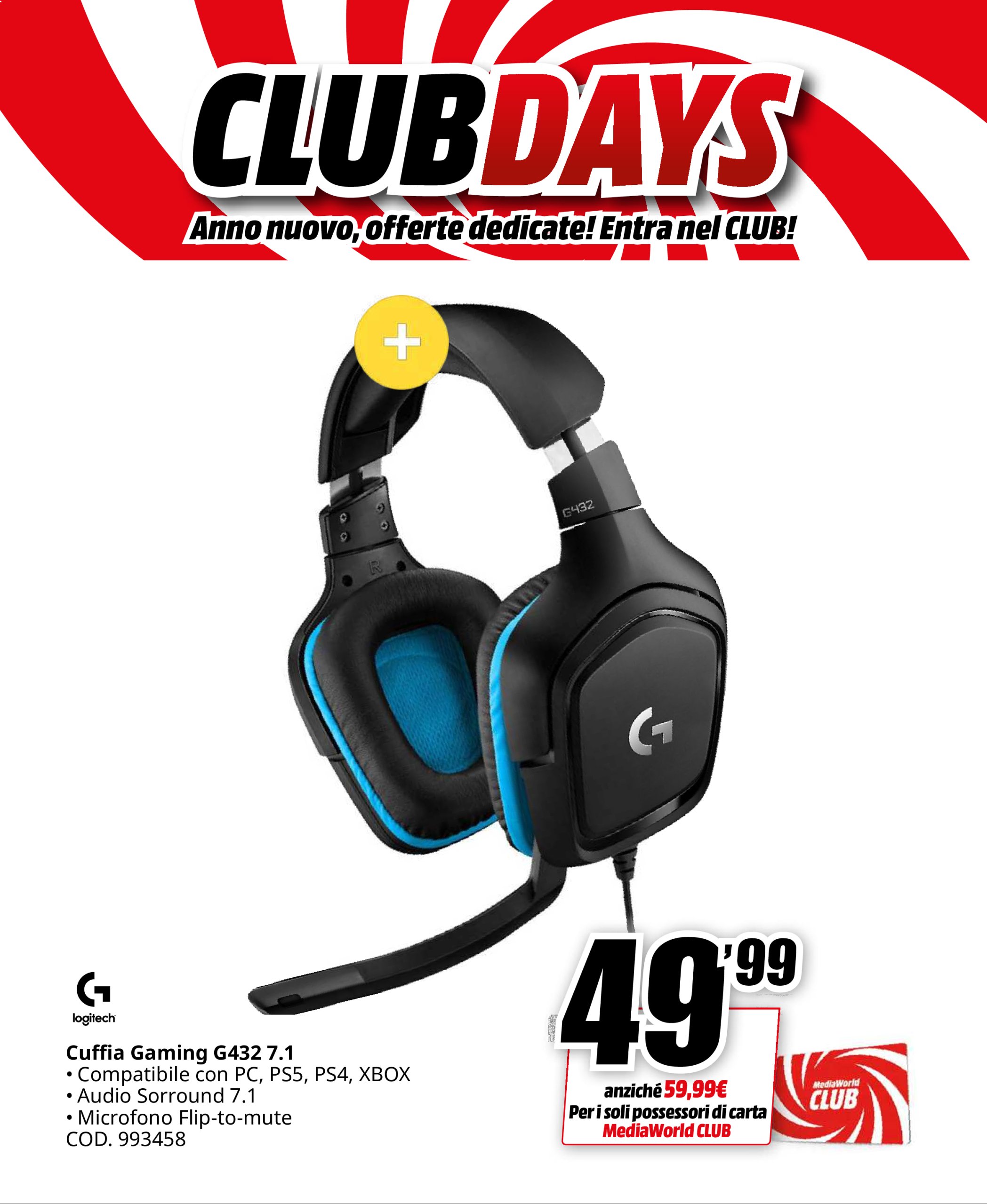 mediaworld - Volantino Mediaworld - Club Days valido dal 26/12 al 03/01 - page: 24