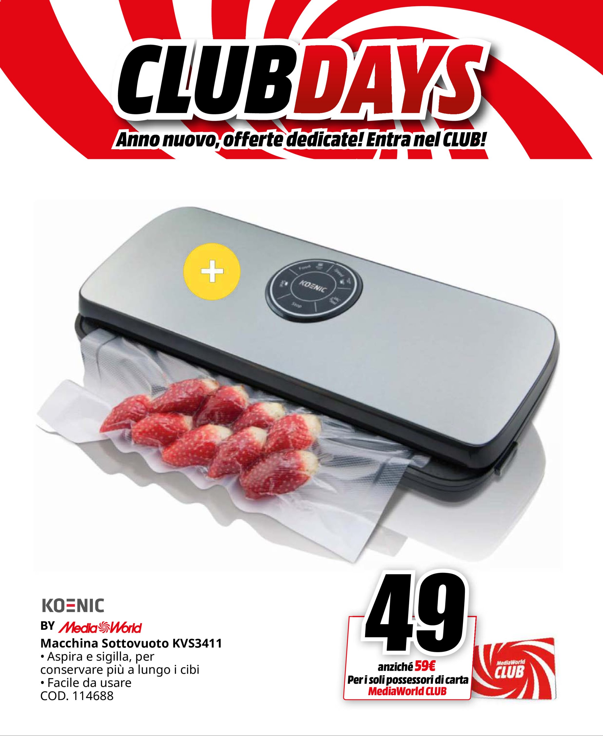 mediaworld - Volantino Mediaworld - Club Days valido dal 26/12 al 03/01 - page: 44