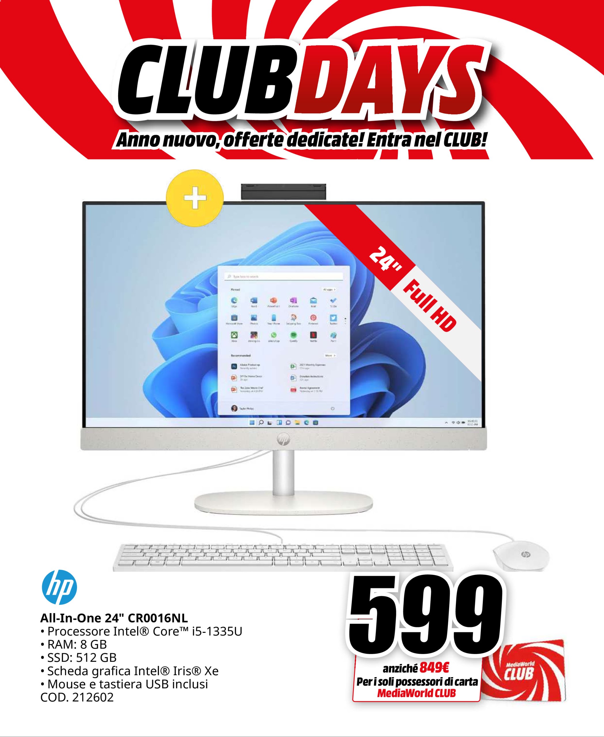 mediaworld - Volantino Mediaworld - Club Days valido dal 26/12 al 03/01 - page: 21