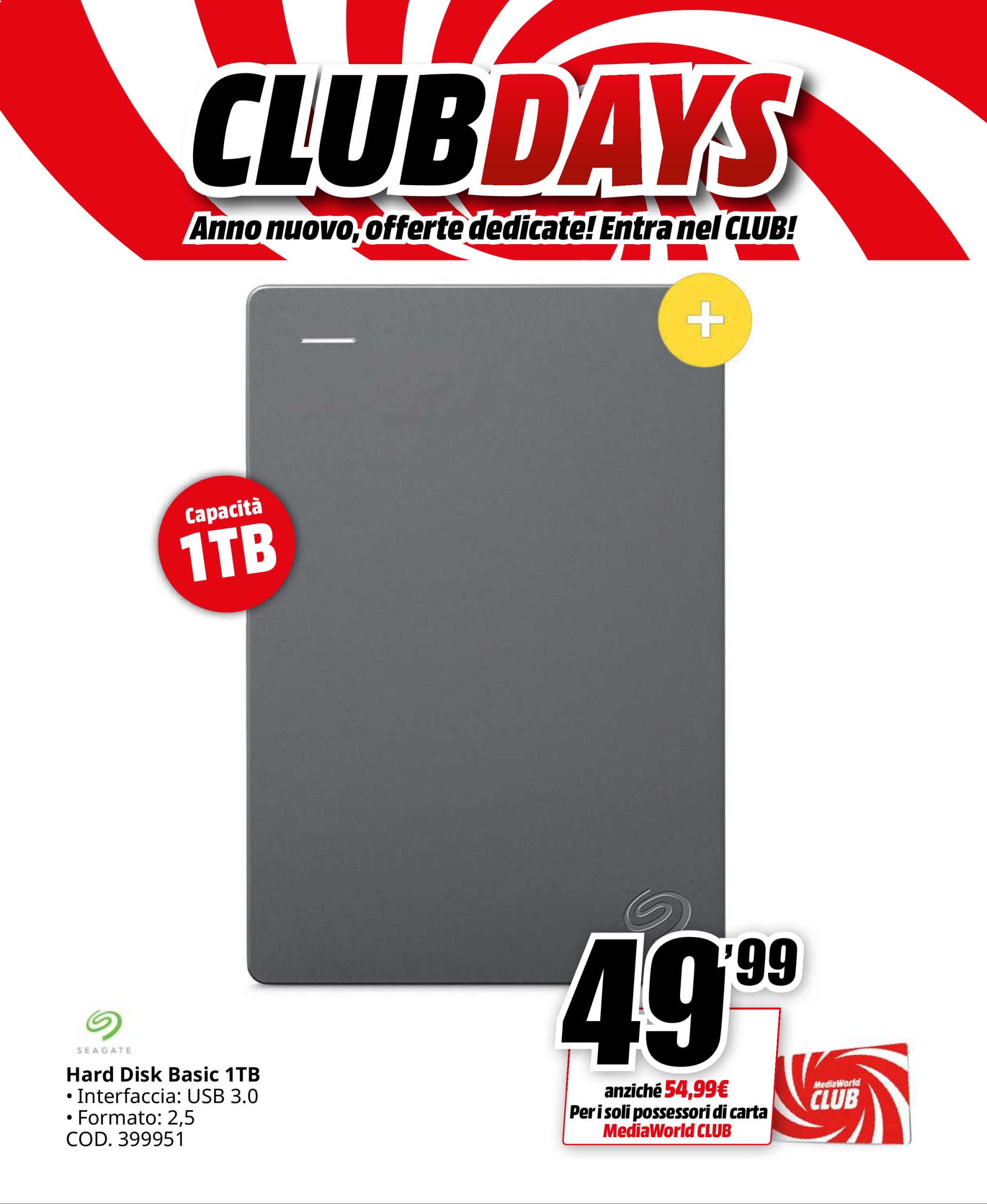 mediaworld - Volantino Mediaworld - Club Days valido dal 26/12 al 03/01 - page: 25