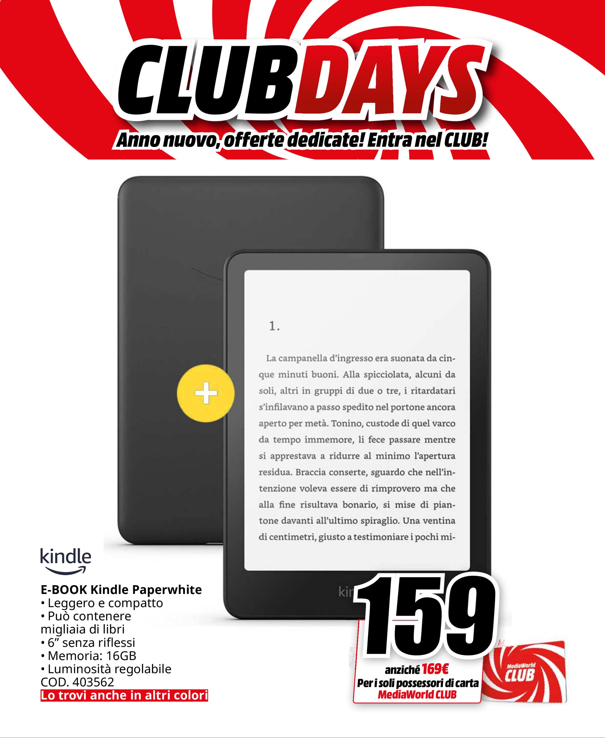 mediaworld - Volantino Mediaworld - Club Days valido dal 26/12 al 03/01 - page: 12