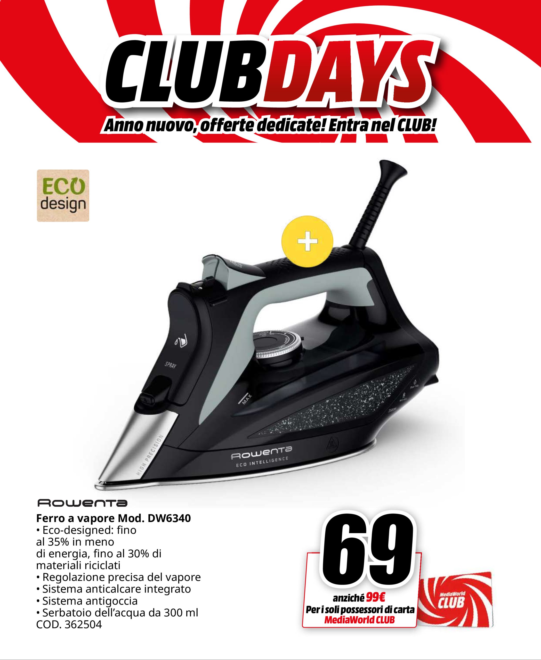 mediaworld - Volantino Mediaworld - Club Days valido dal 26/12 al 03/01 - page: 39