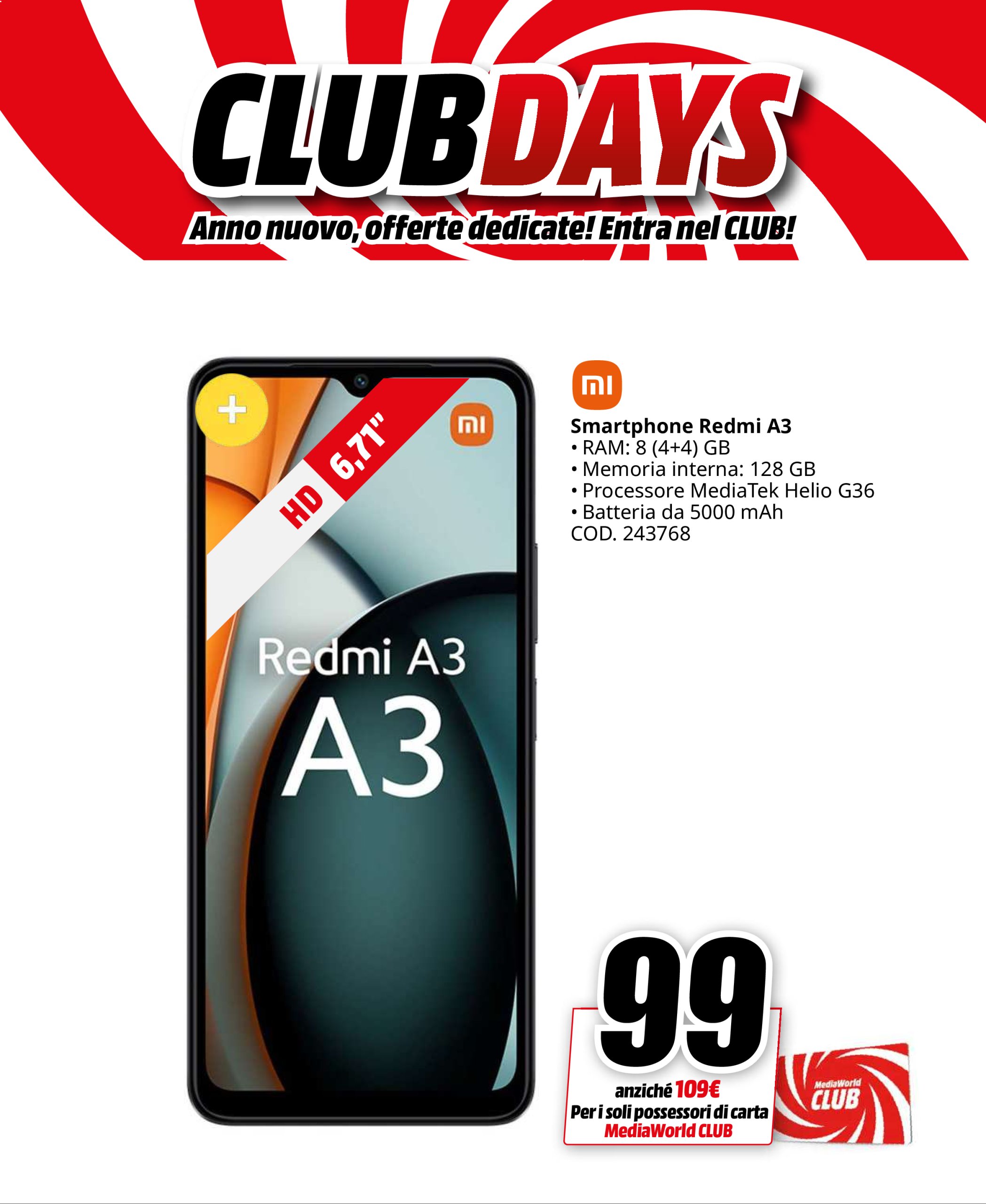 mediaworld - Volantino Mediaworld - Club Days valido dal 26/12 al 03/01 - page: 8