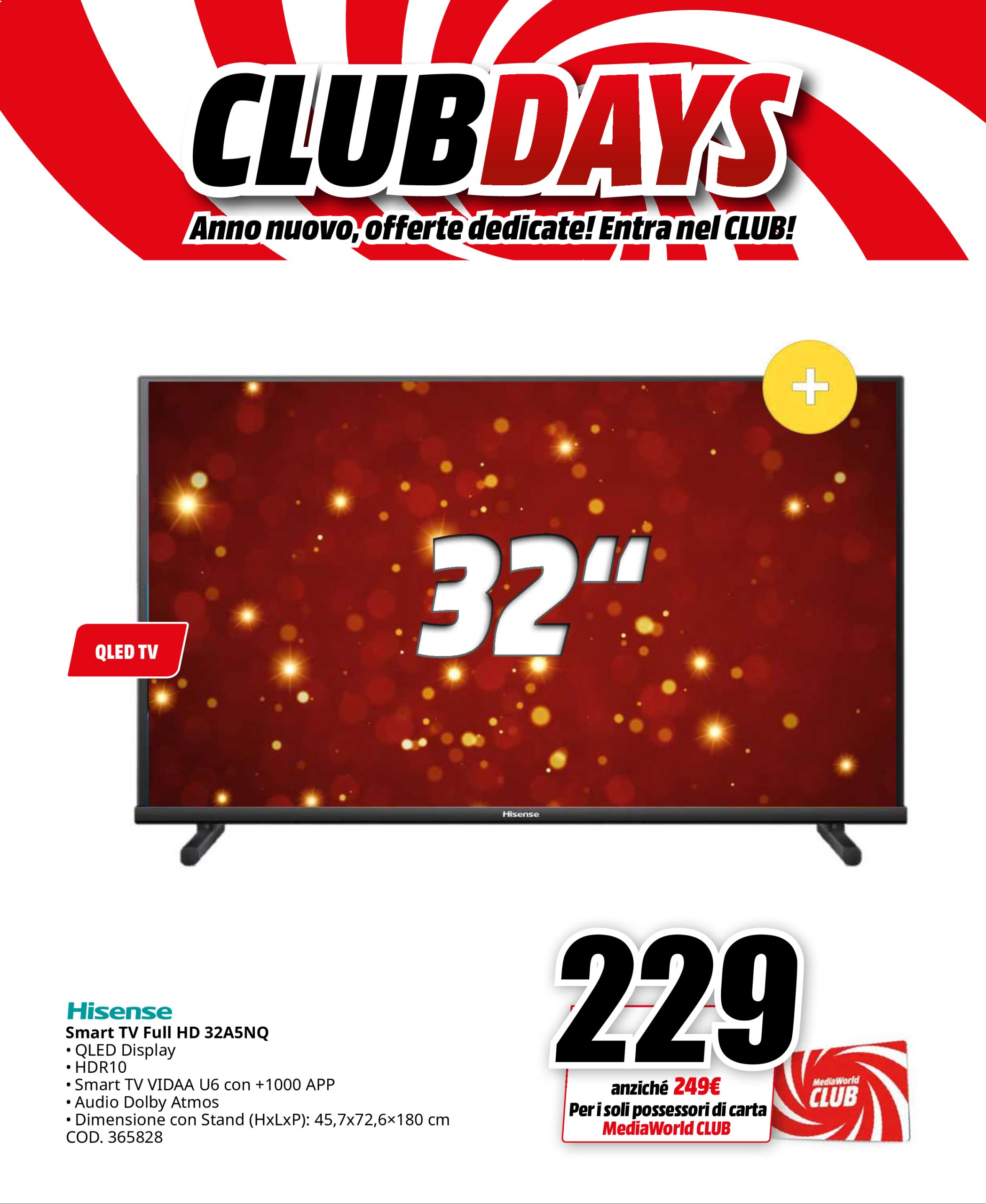 mediaworld - Volantino Mediaworld - Club Days valido dal 26/12 al 03/01 - page: 32