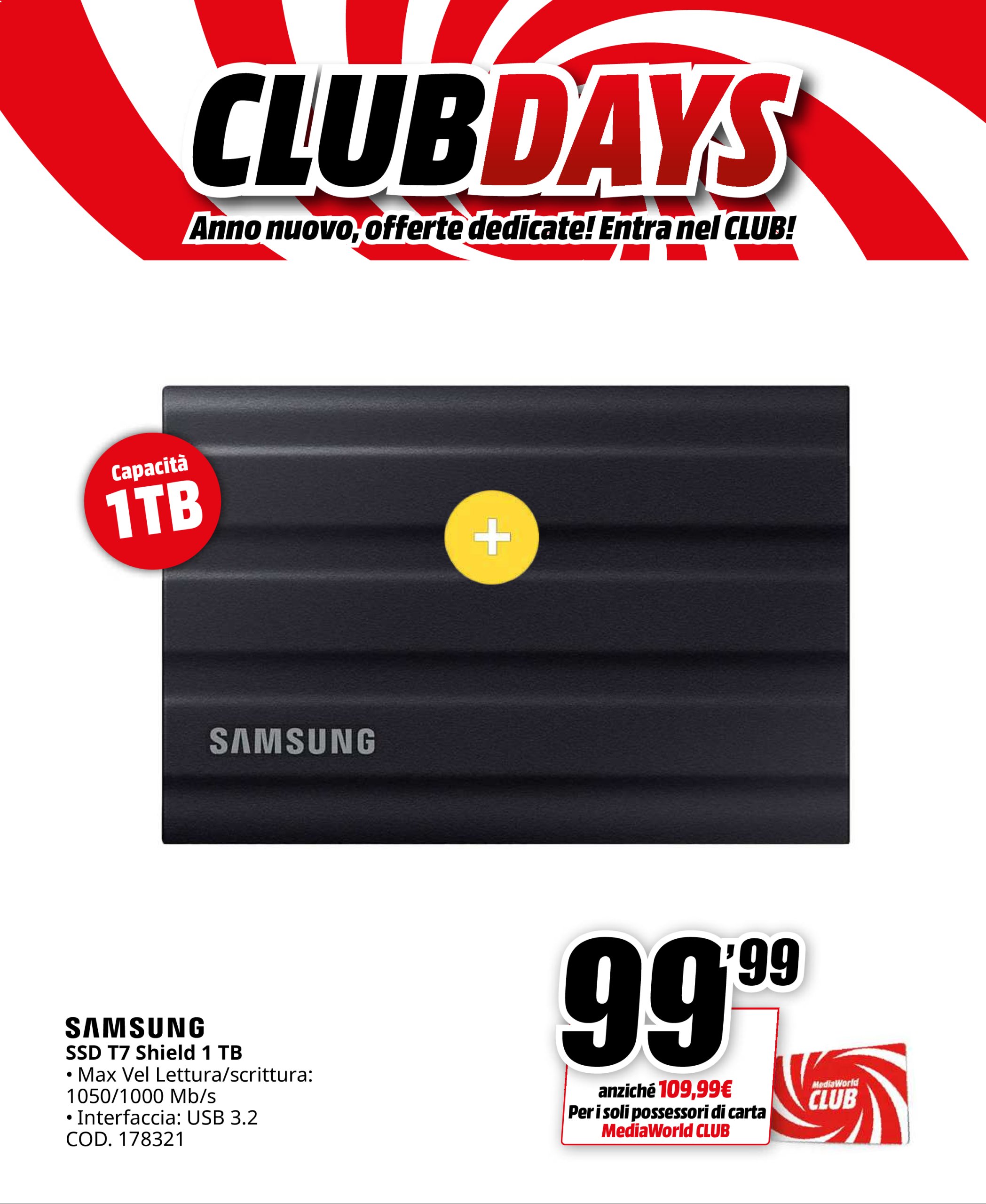 mediaworld - Volantino Mediaworld - Club Days valido dal 26/12 al 03/01 - page: 26