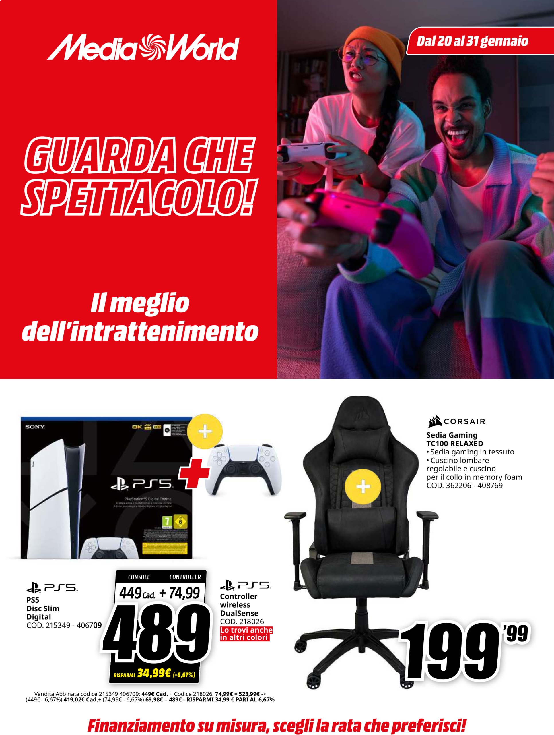 mediaworld - Volantino Mediaworld valido dal 20/01 al 31/01