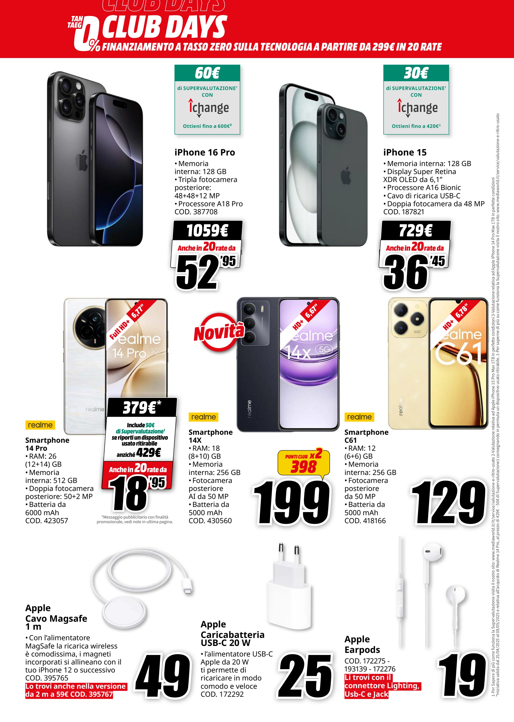 mediaworld - Volantino Mediaworld - Tasso Zero valido dal 25/04 al 08/05 - page: 6