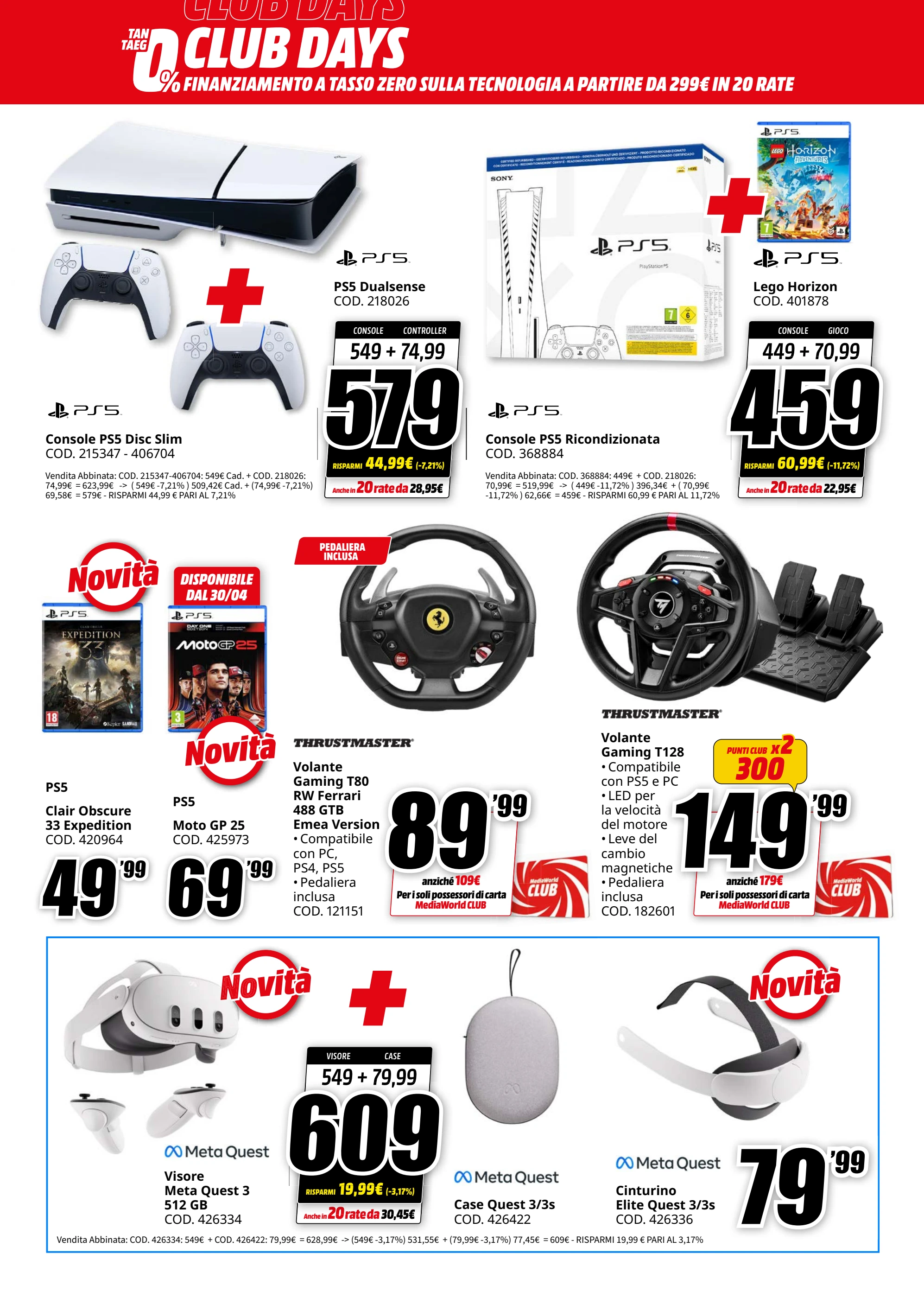 mediaworld - Volantino Mediaworld - Tasso Zero valido dal 25/04 al 08/05 - page: 16