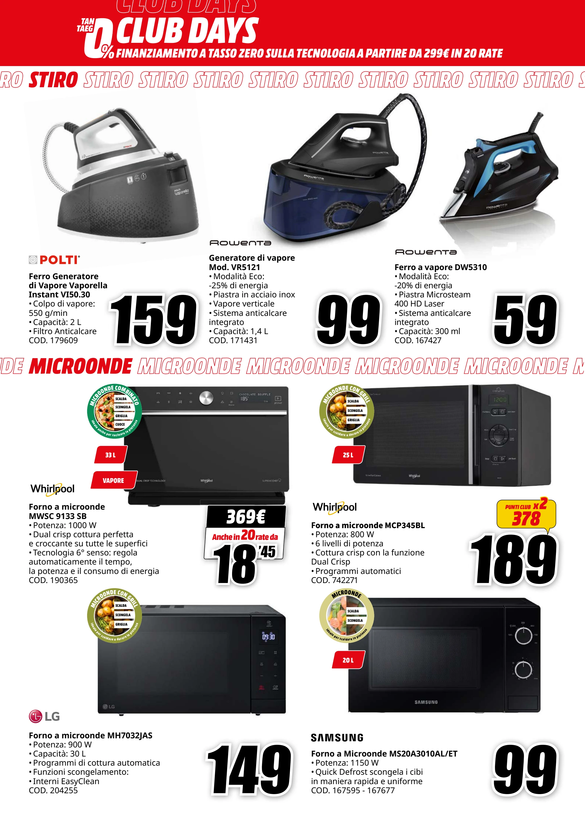 mediaworld - Volantino Mediaworld - Tasso Zero valido dal 25/04 al 08/05 - page: 32