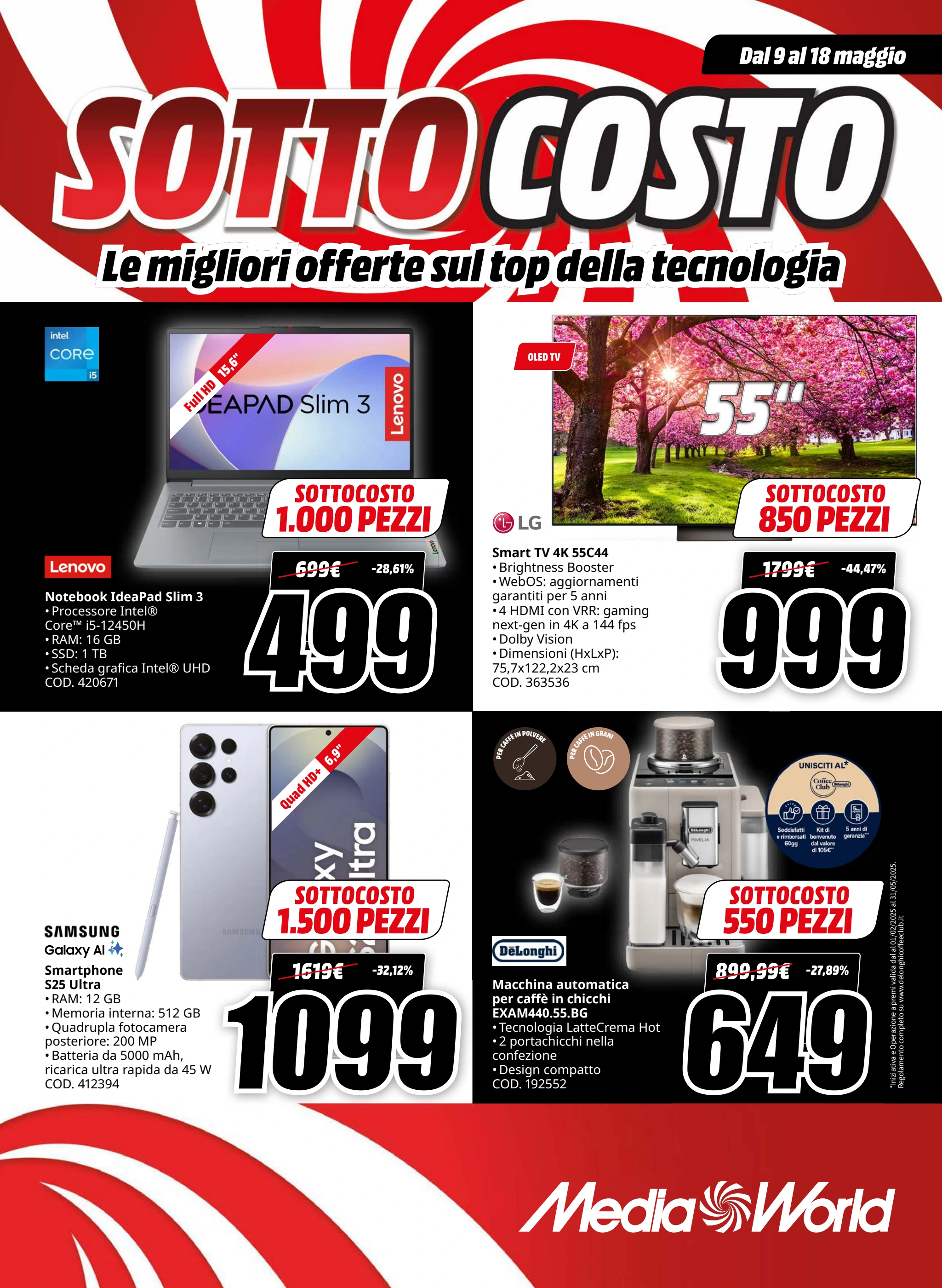 mediaworld - Volantino Mediaworld - Sottocosto valido dal 09/05 al 18/05