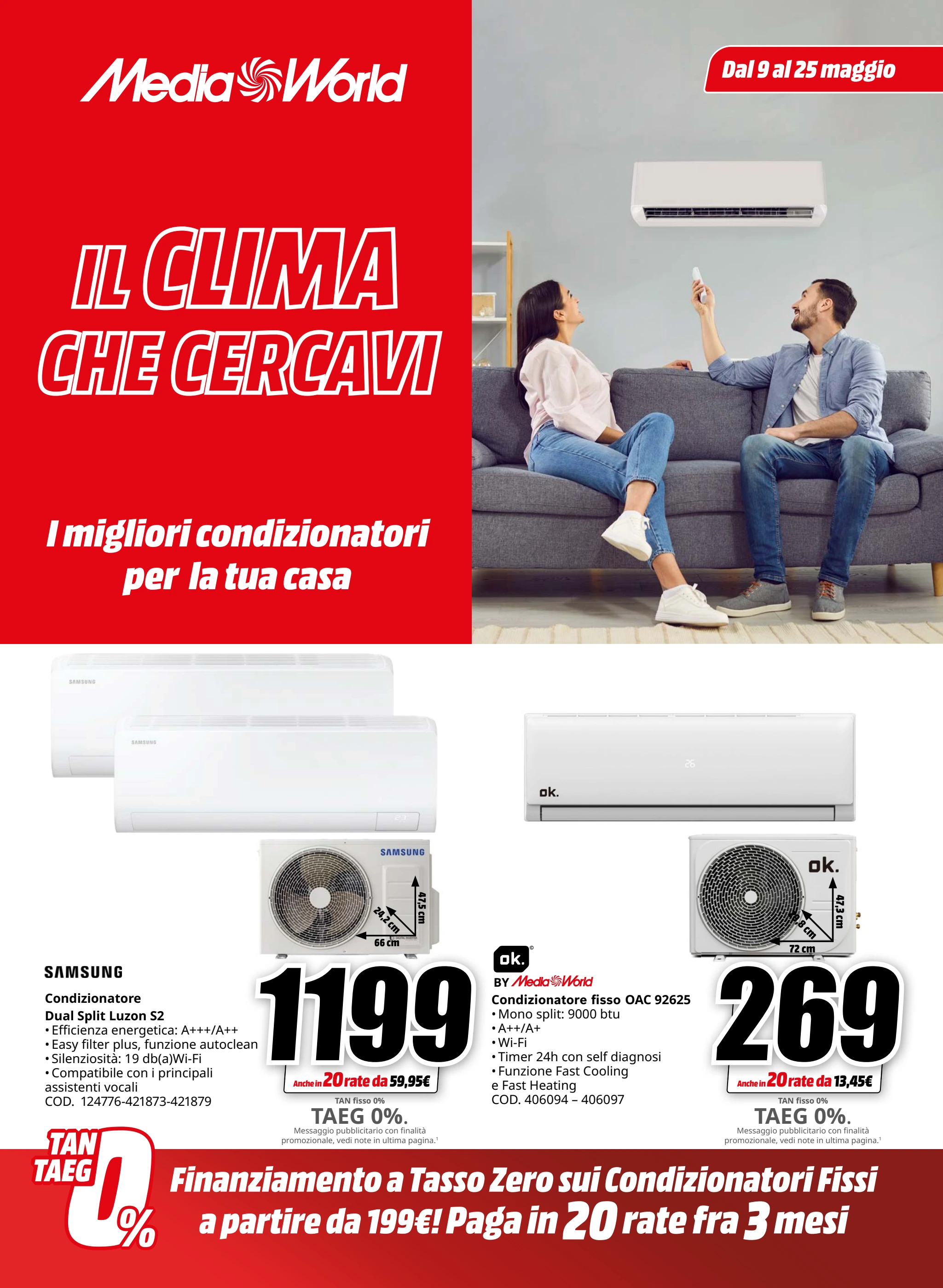 mediaworld - Volantino Mediaworld - Il Clima che cercavi valido dal 09/05 al 25/05