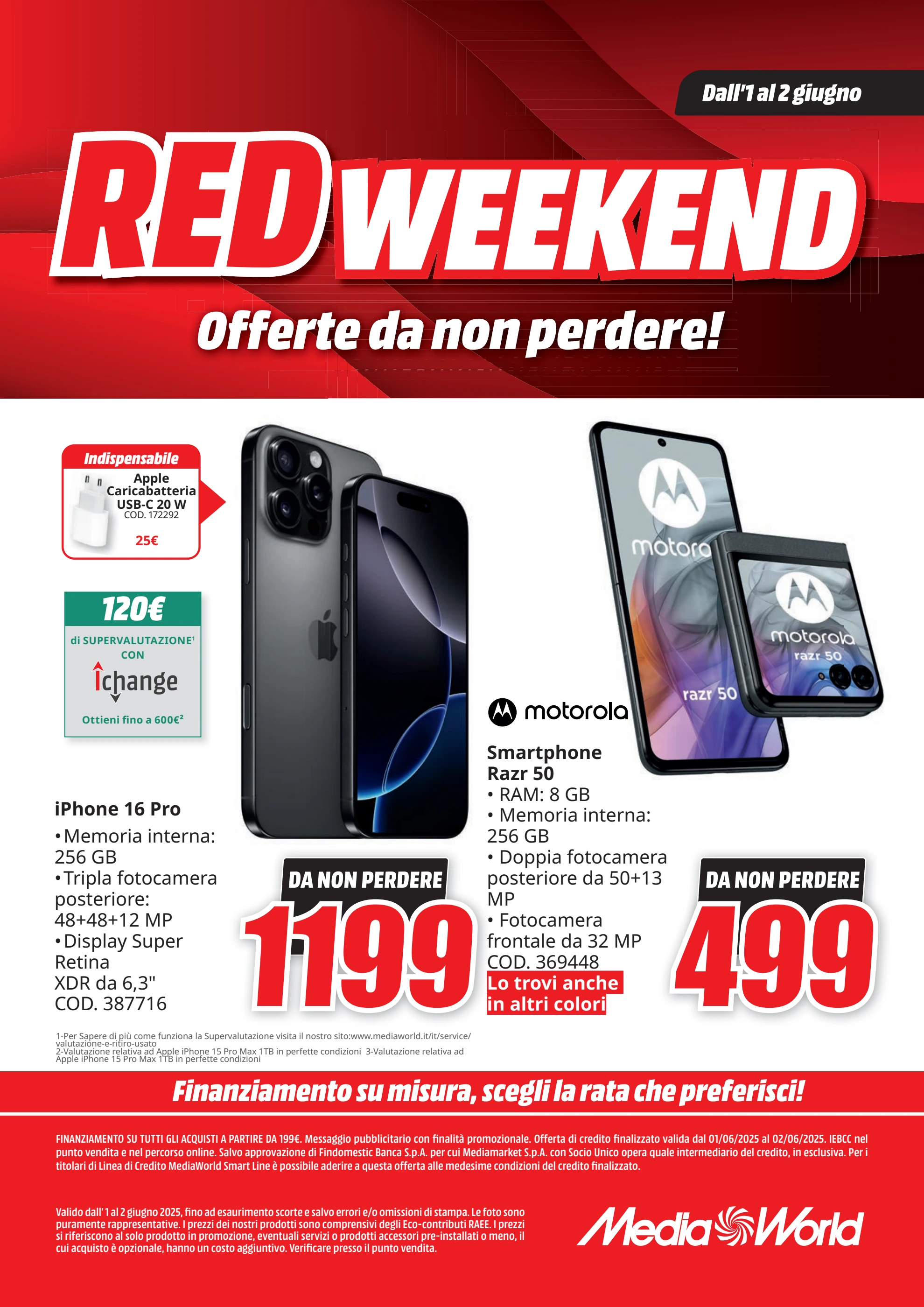 mediaworld - Volantino Mediaworld - Red Price Weekend valido dal 01/06 al 02/06