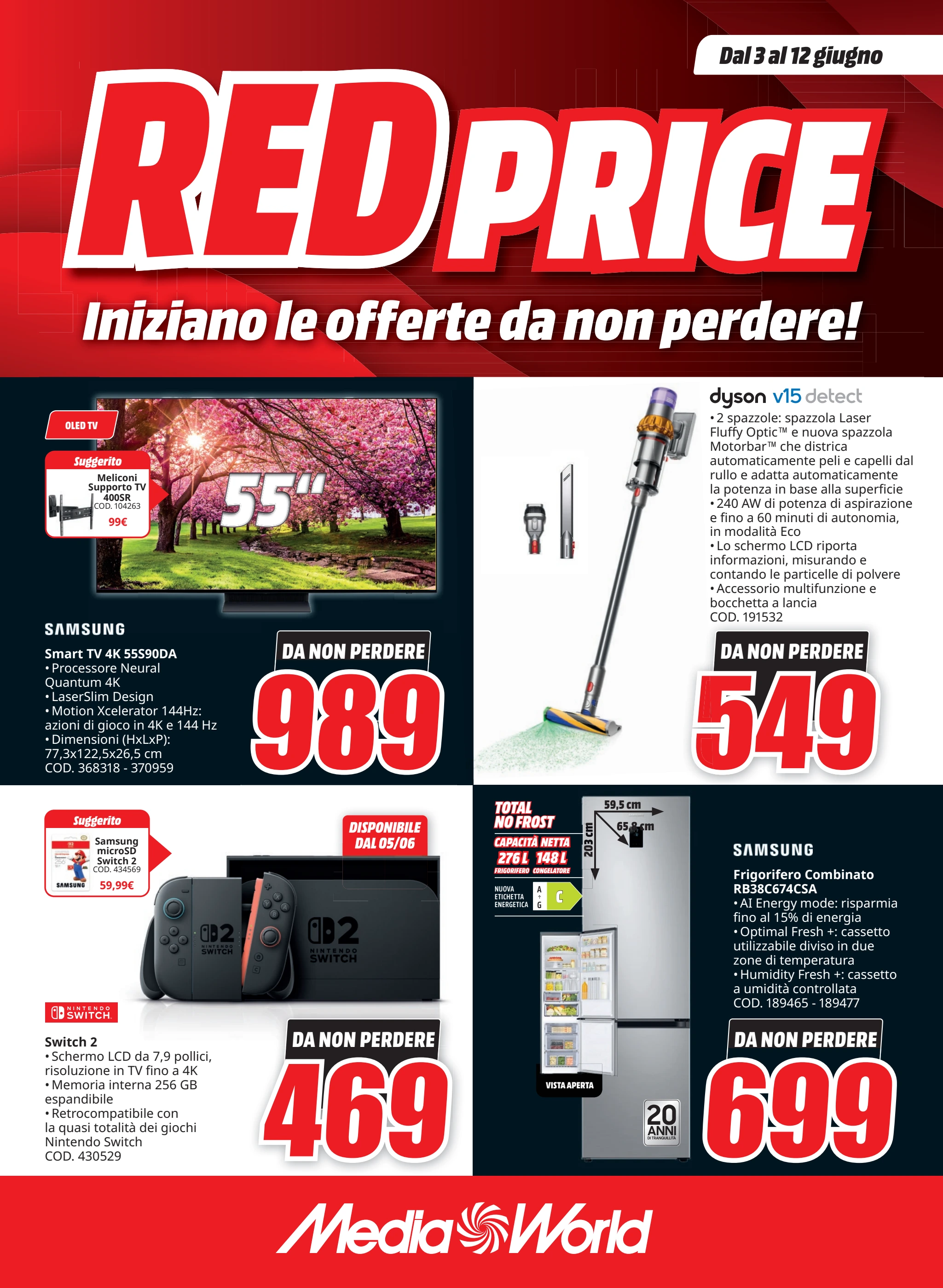 mediaworld - Volantino Mediaworld - Red Price valido dal 03/06 al 12/06