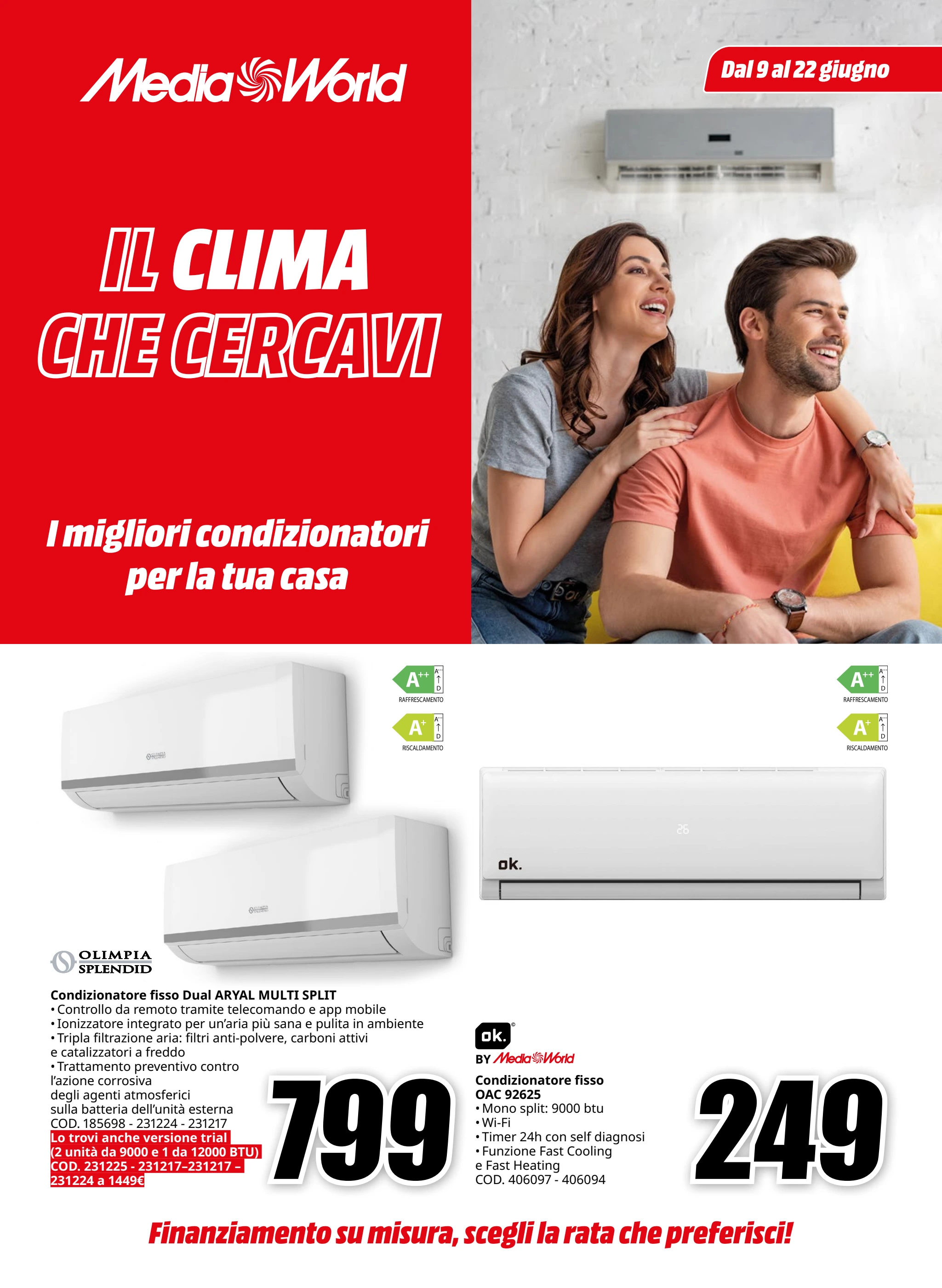 mediaworld - Volantino Mediaworld - SIl Clima che cercavi valido dal 09/06 al 22/06