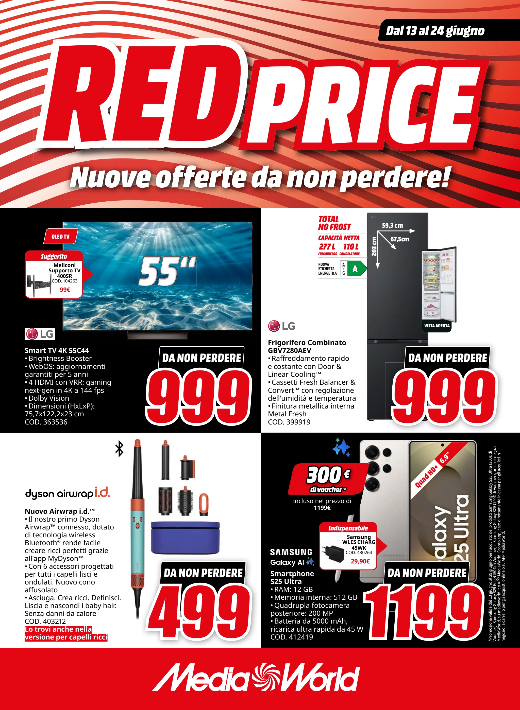 mediaworld - Volantino Mediaworld - Red Price valido dal 13/06 al 24/06