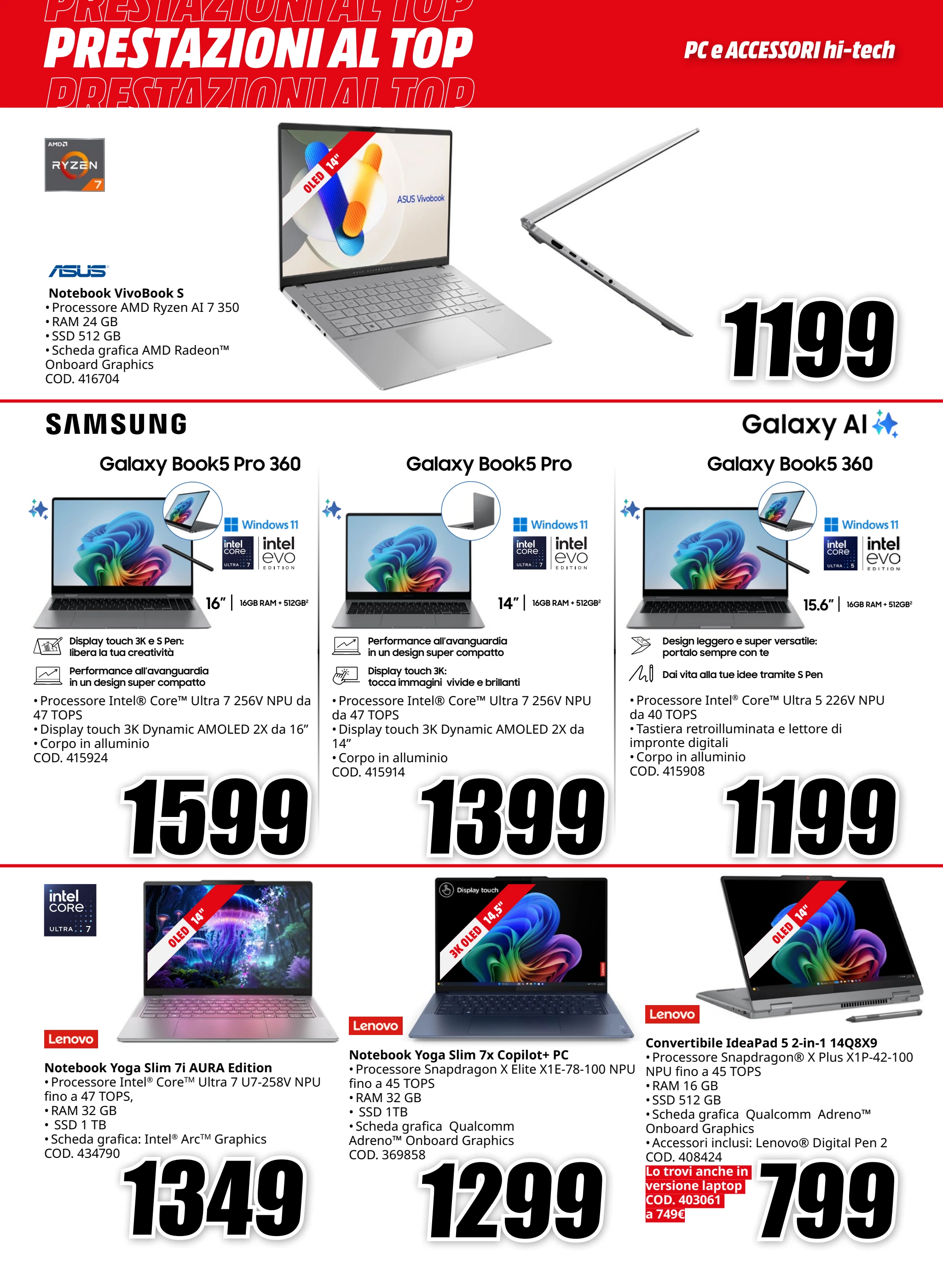 mediaworld - Volantino Mediaworld - Prestazioni al Top valido dal 13/06 al 24/06 - page: 2
