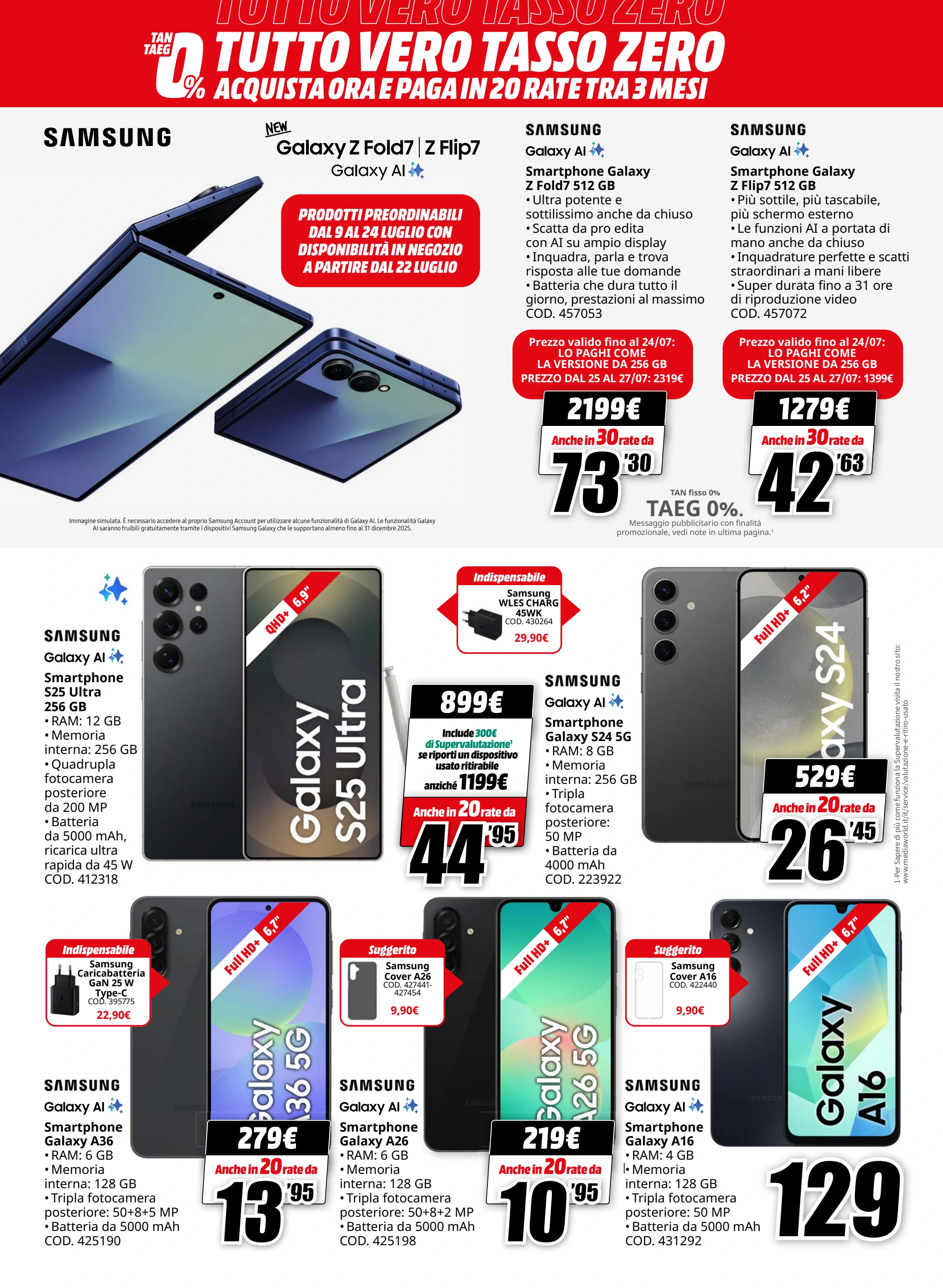 mediaworld - Volantino Mediaworld - Tutto Vero Tasso Zero valido dal 14/07 al 27/07 - page: 2