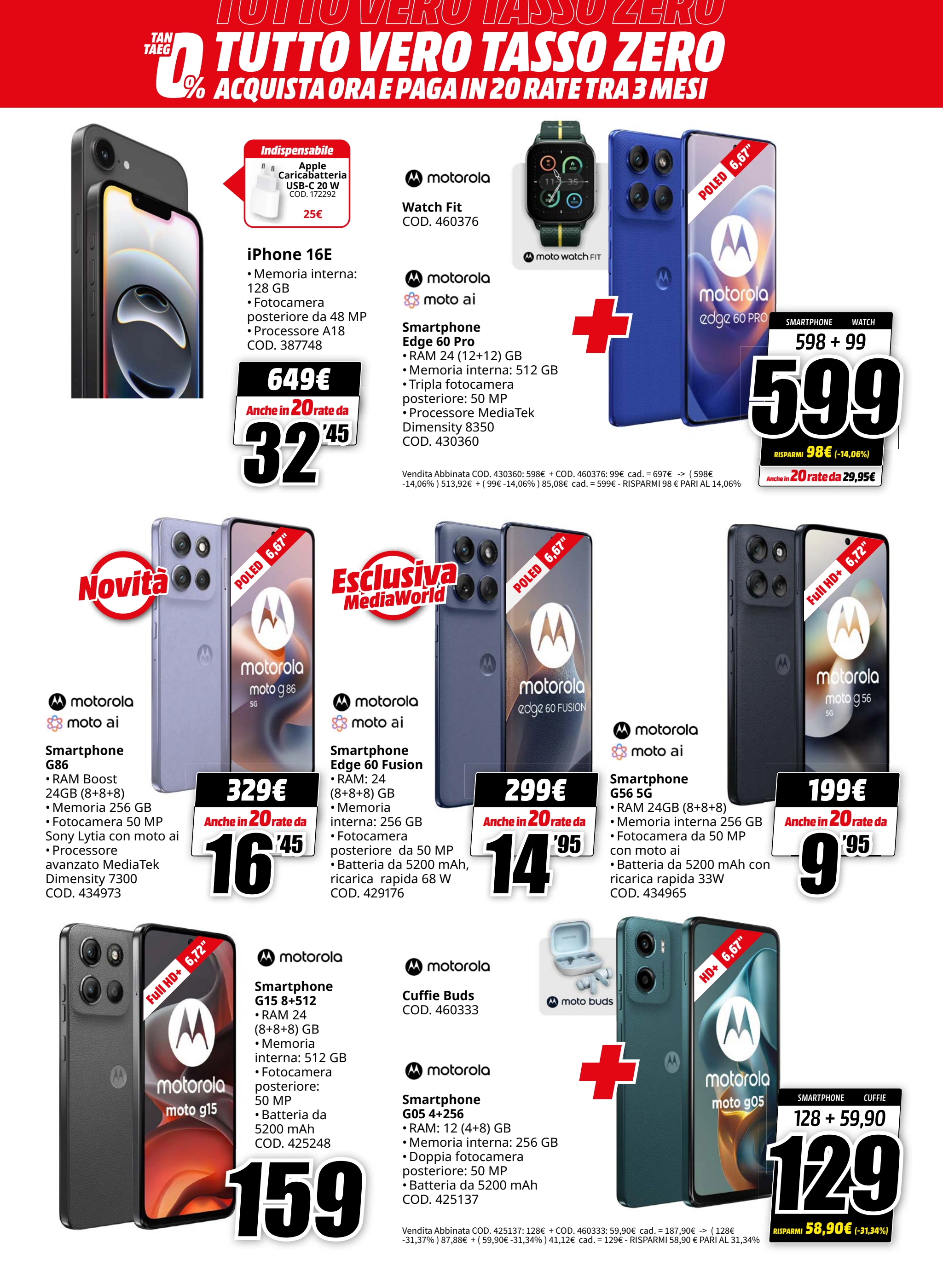 mediaworld - Volantino Mediaworld - Tutto Vero Tasso Zero valido dal 14/07 al 27/07 - page: 4