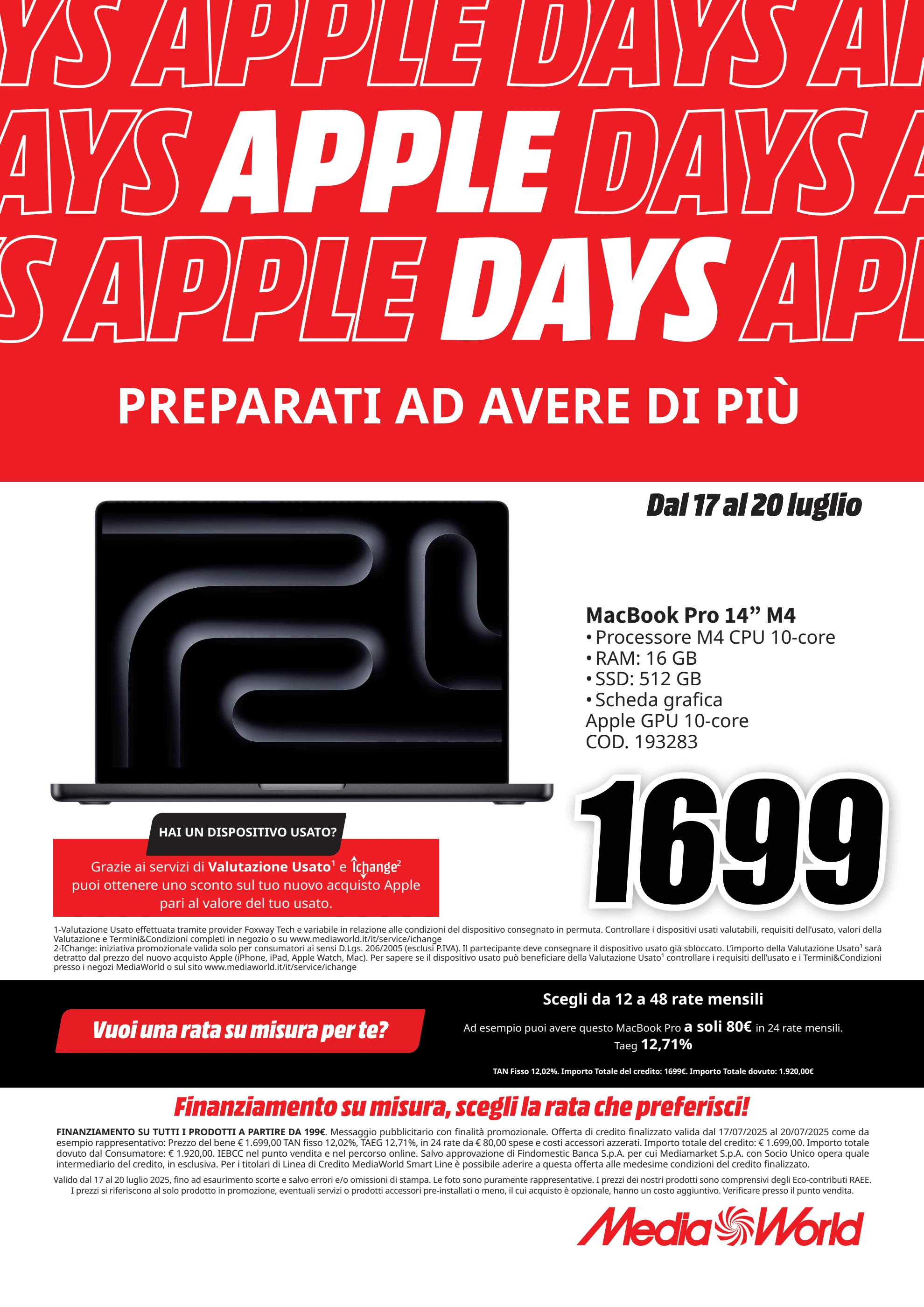 mediaworld - Volantino Mediaworld - Apple Days valido dal 17/07 al 20/07 - page: 5
