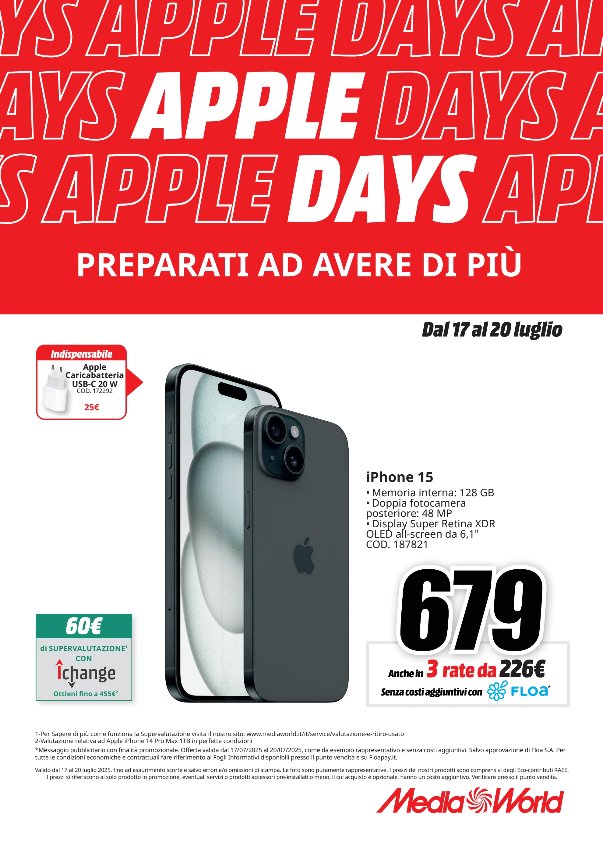 mediaworld - Volantino Mediaworld - Apple Days valido dal 17/07 al 20/07 - page: 2
