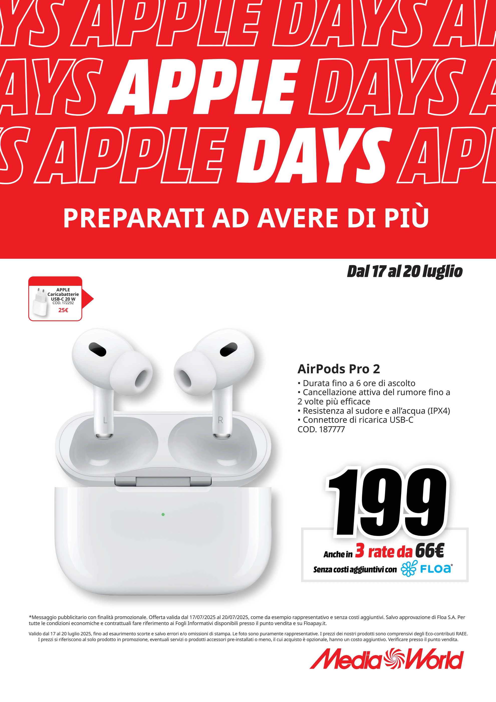 mediaworld - Volantino Mediaworld - Apple Days valido dal 17/07 al 20/07 - page: 3
