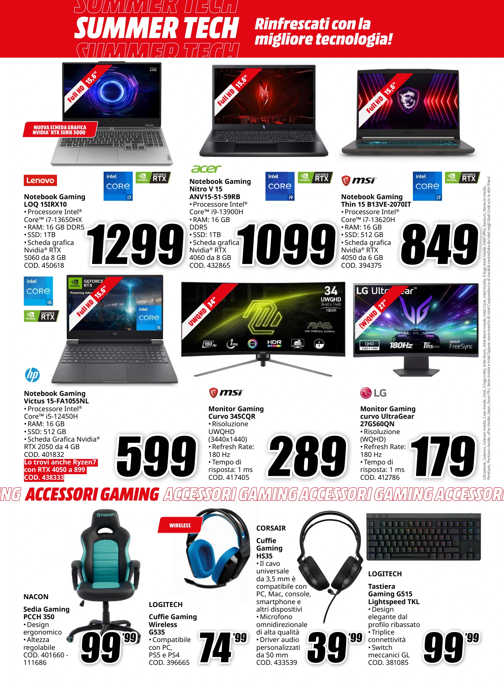 mediaworld - Volantino Mediaworld - Summer Tech valido dal 01/08 al 10/08 - page: 26