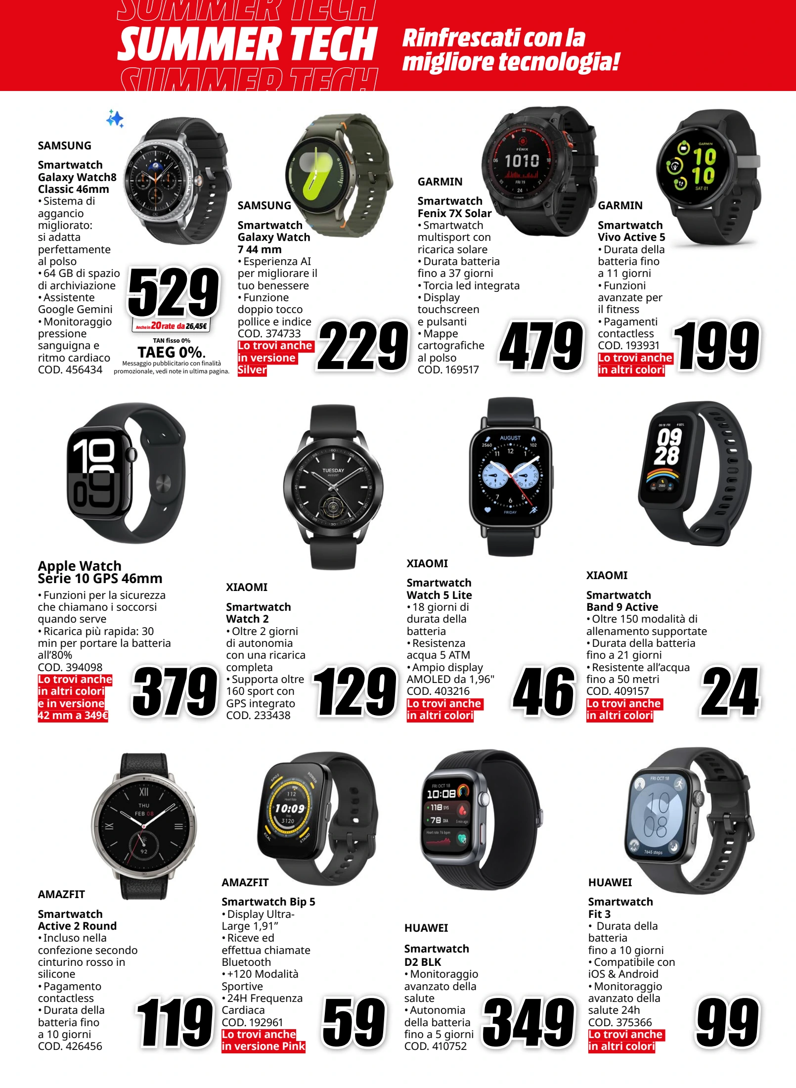 mediaworld - Volantino Mediaworld - Summer Tech valido dal 01/08 al 10/08 - page: 20