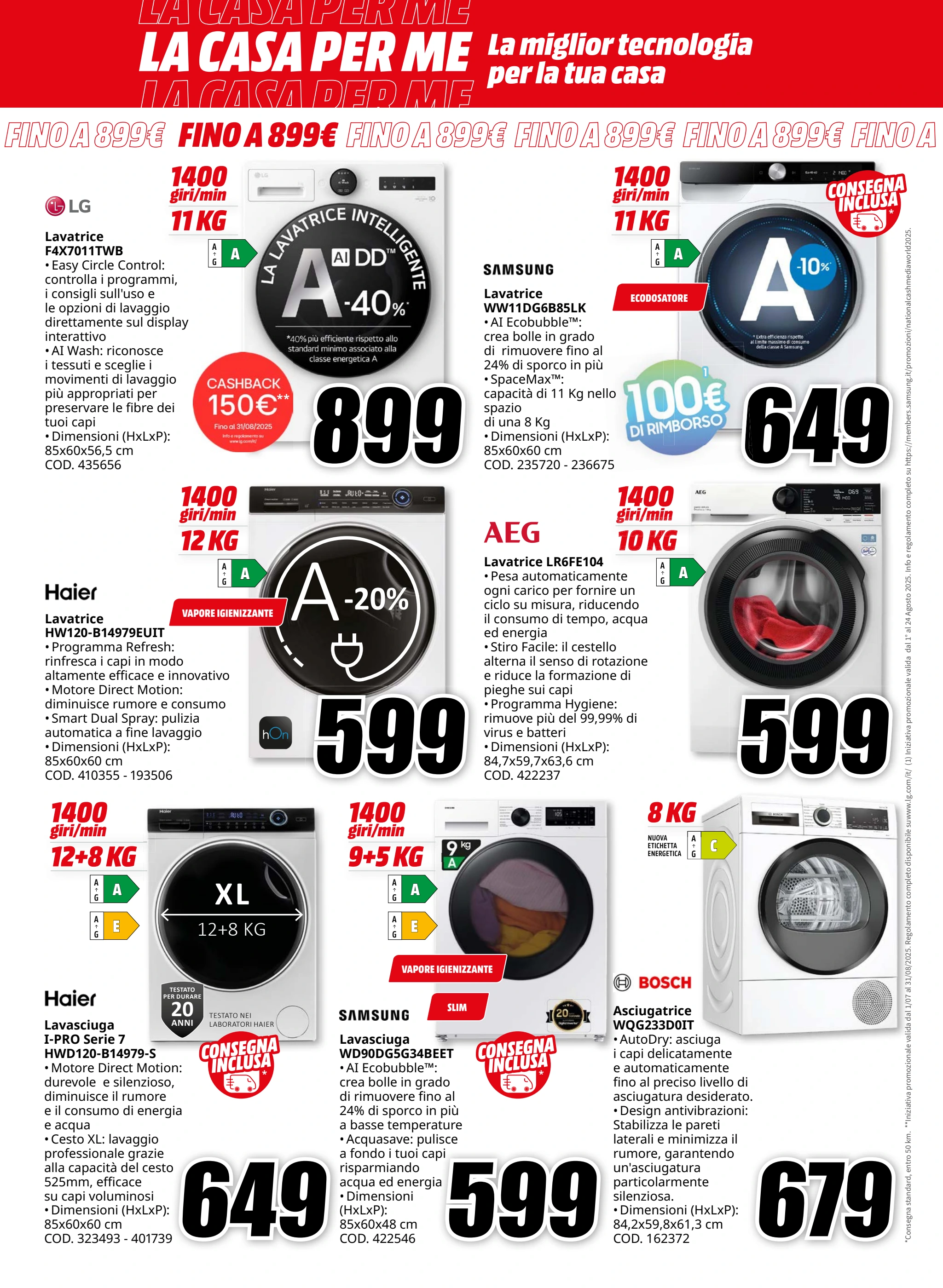 mediaworld - Volantino Mediaworld - La Casa per Me valido dal 07/08 al 24/08 - page: 12