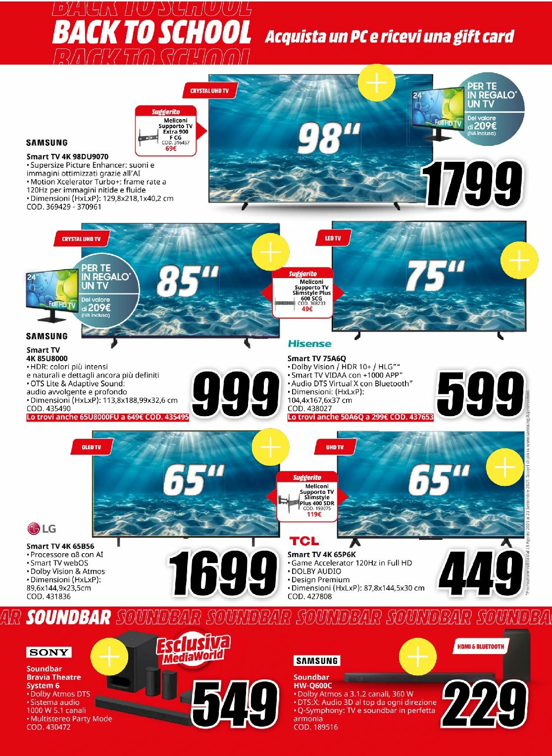 mediaworld - Volantino Mediaworld - Back to school valido dal 21/08 al 31/08 - page: 22