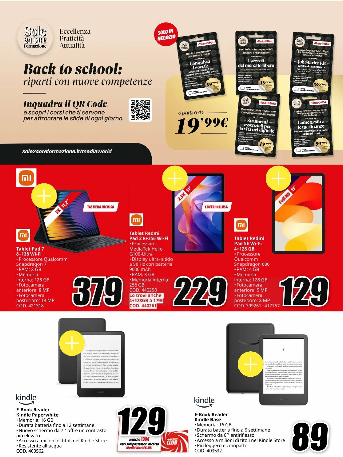 mediaworld - Volantino Mediaworld - Back to school valido dal 21/08 al 31/08 - page: 9