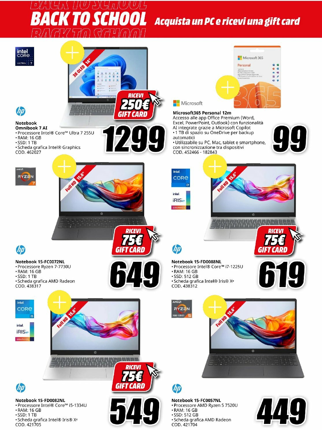 mediaworld - Volantino Mediaworld - Back to school valido dal 21/08 al 31/08 - page: 6